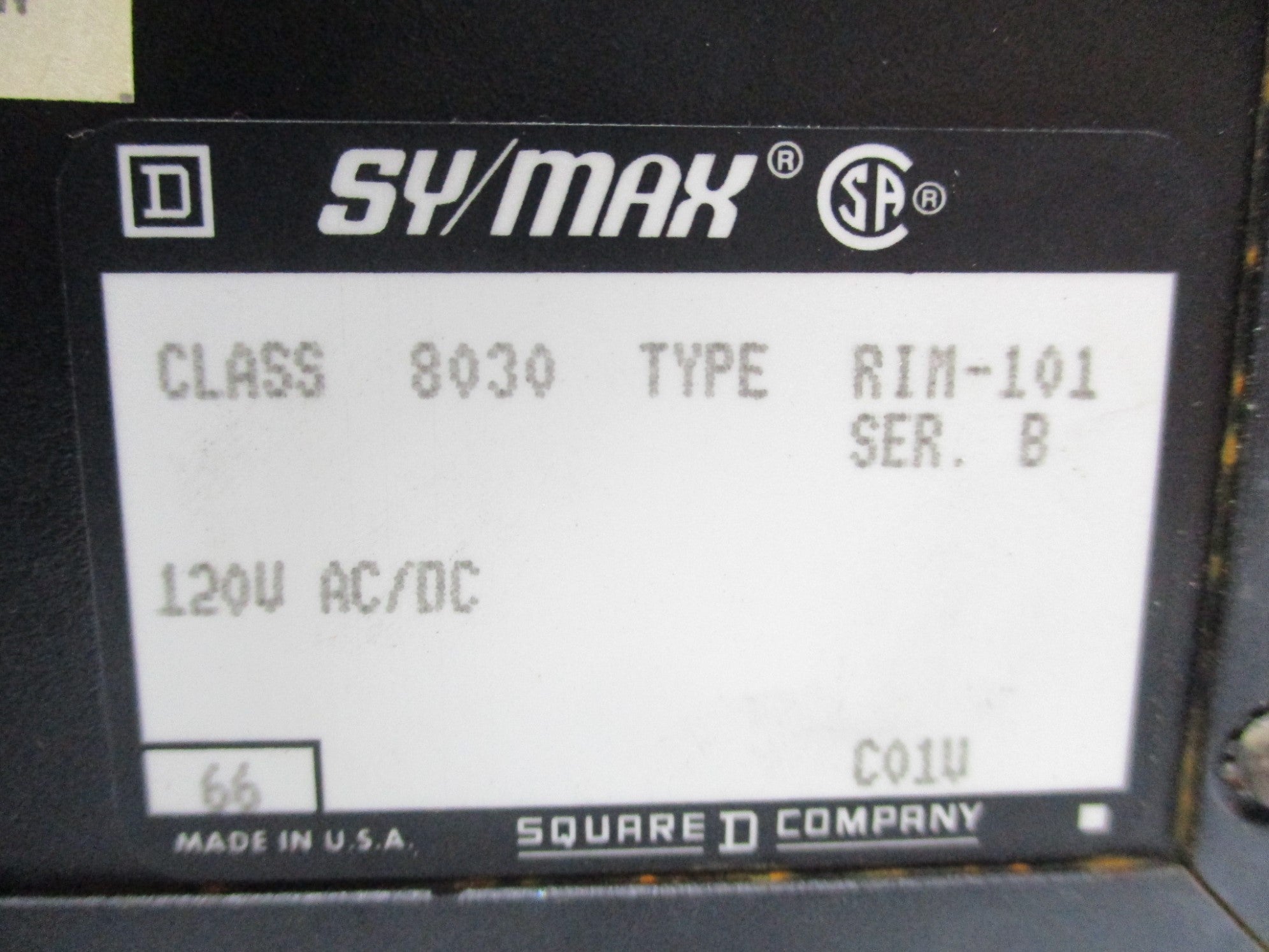 SQUARE D 8030 RIM-101 SER. B UNMP