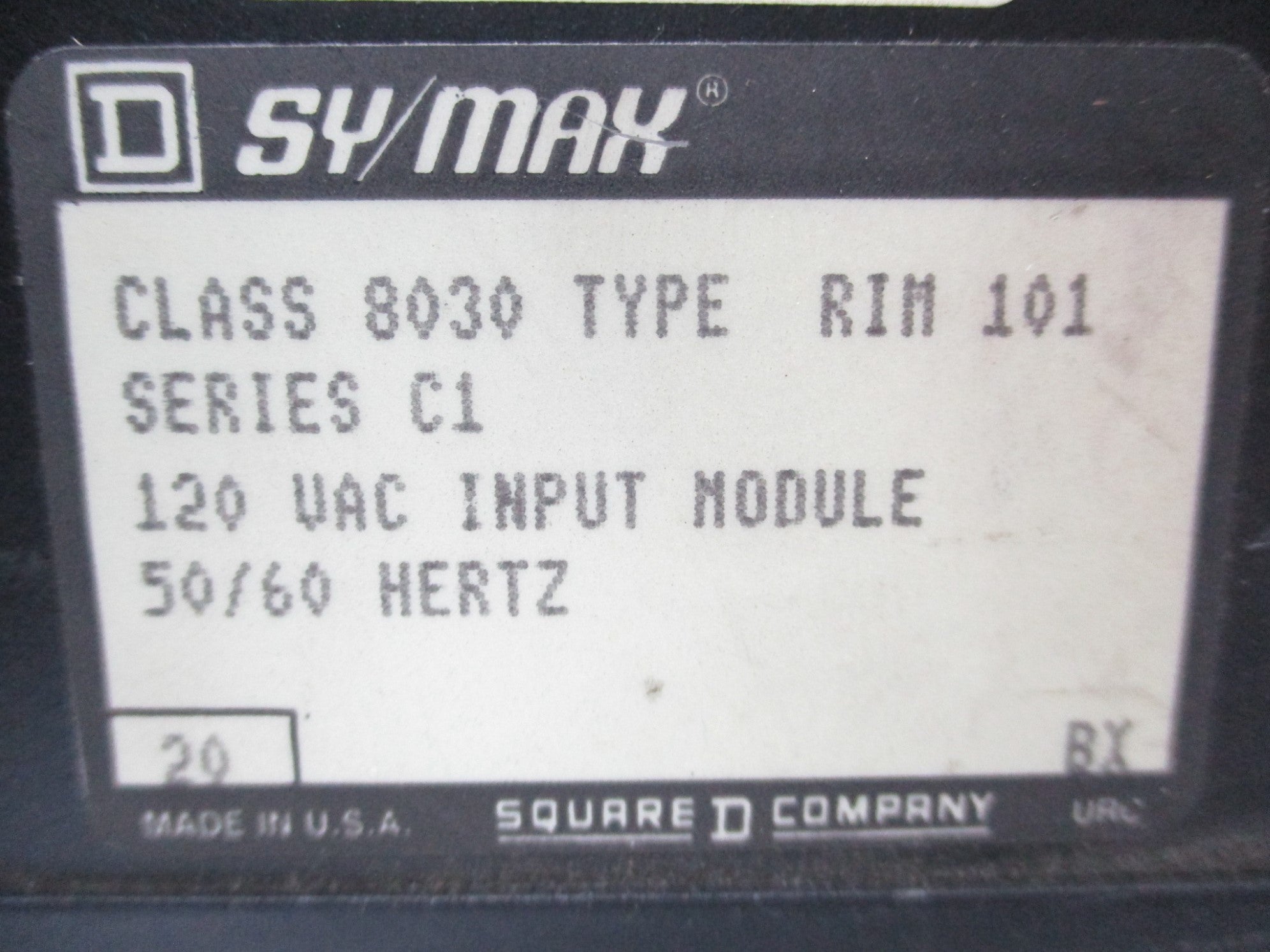 SQUARE D 8030 RIM-101 SER. C1 UNMP
