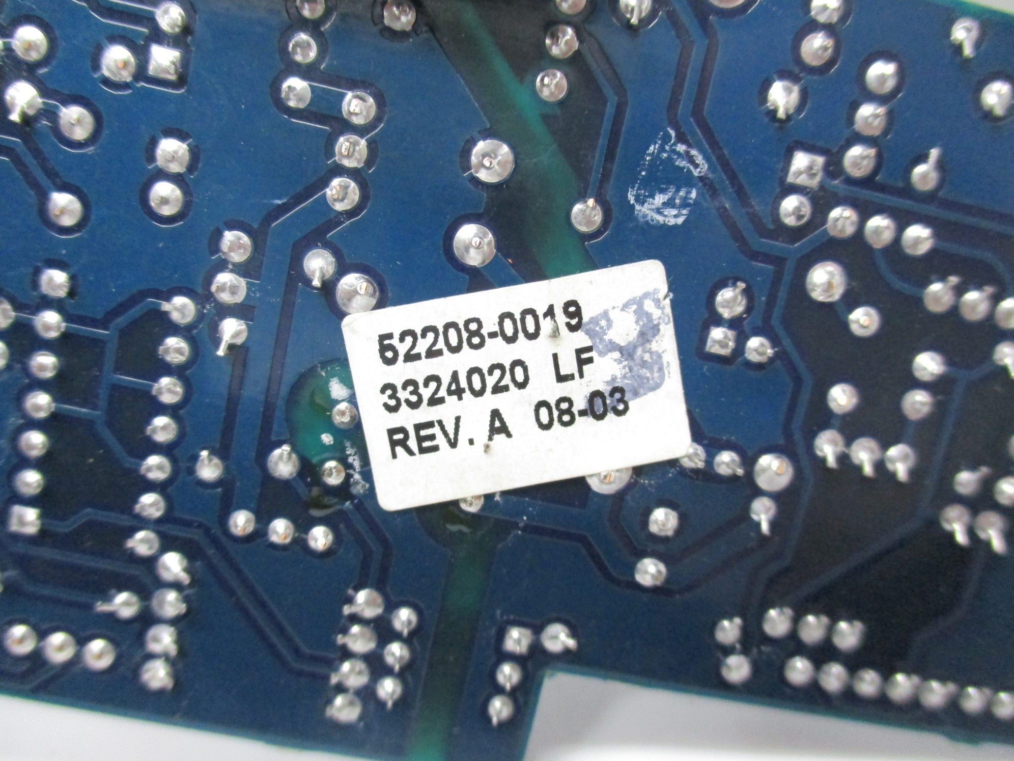 WEIGH-TRONIX 52208-0019 REV. A UNMP