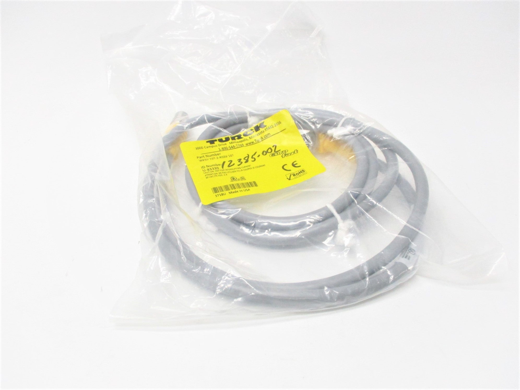 TURCK WKSV10T-2-RSSV10T NSMP