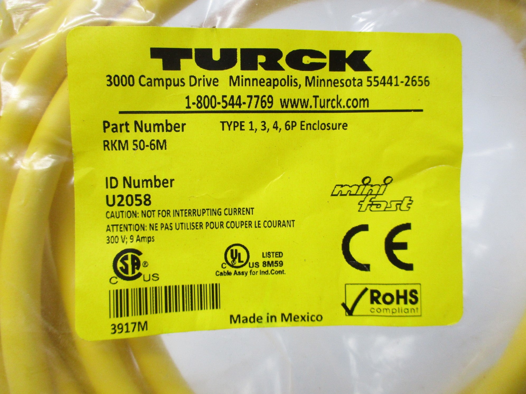 TURCK RKM50-6M NSMP