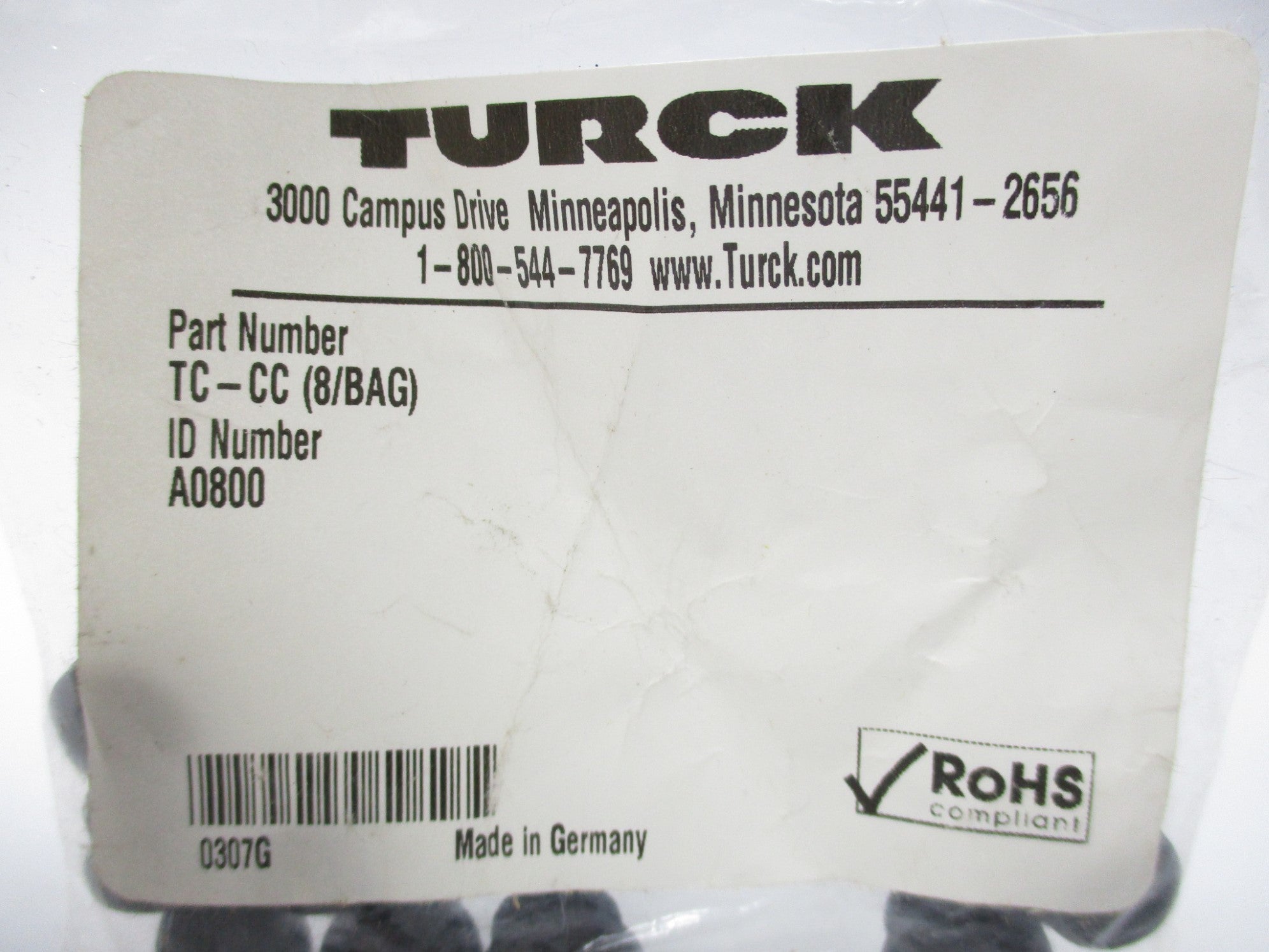 TURCK TC-CC (PKG OF 8) NSMP