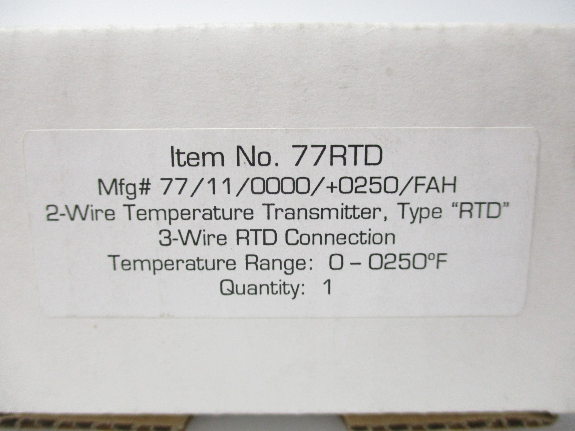 JENCO 77RTD 77/11/0000/+0250/FAH NSMP