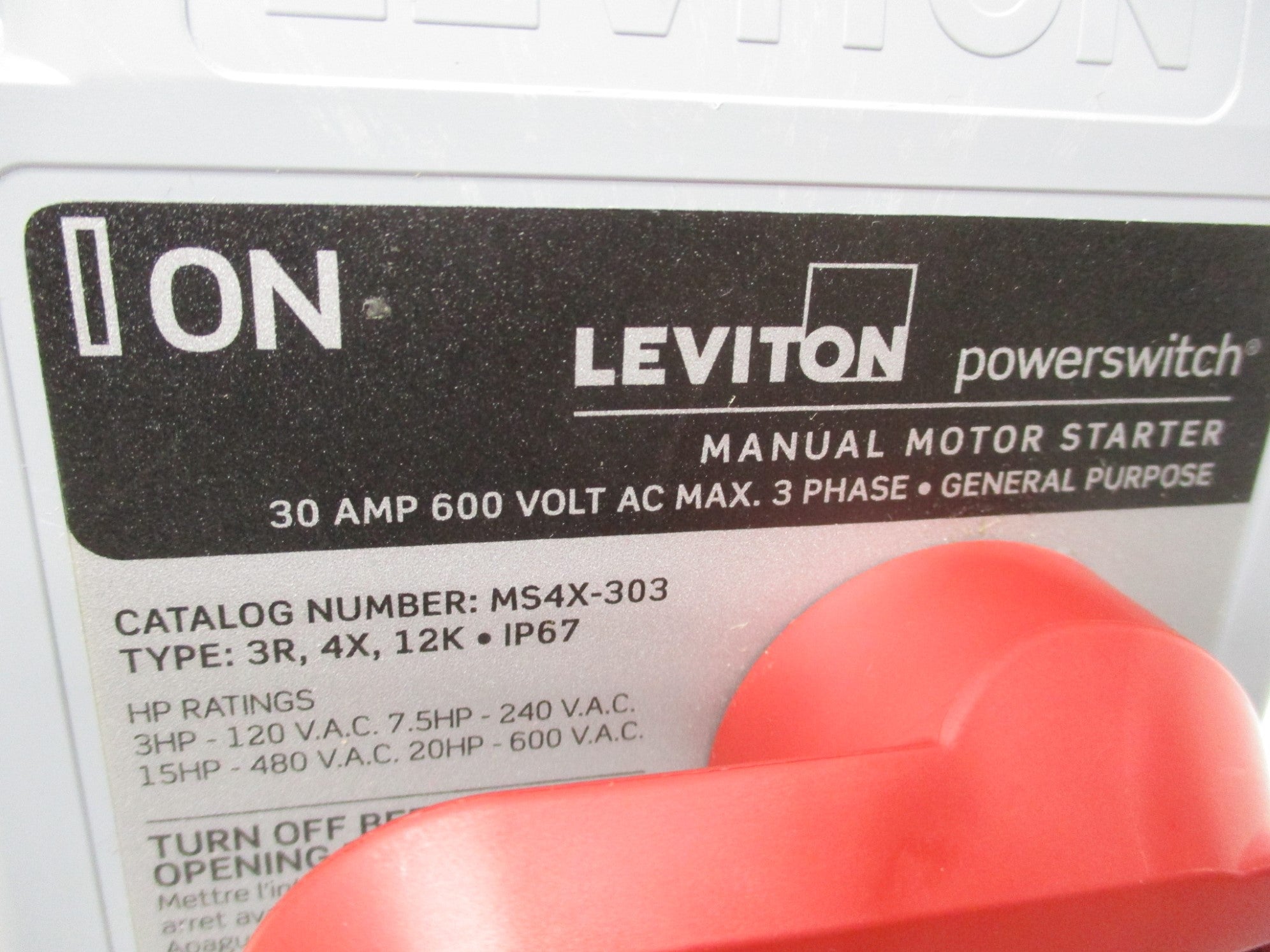 LEVITON 101-MS4X-303 NSMP