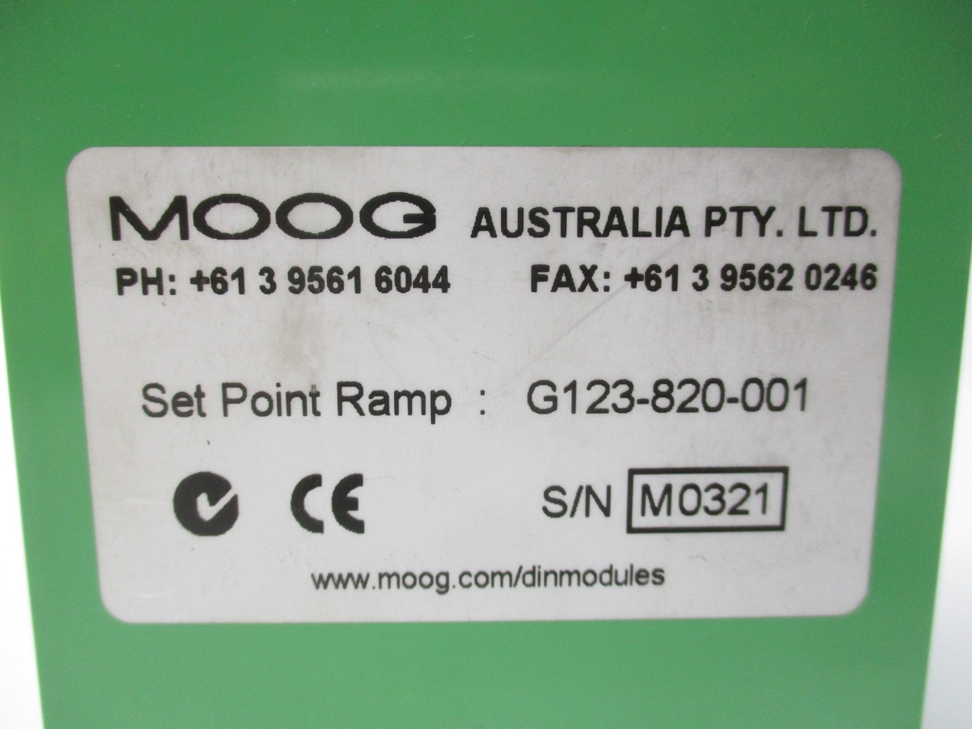 MOOG G123-820-001 NSNP