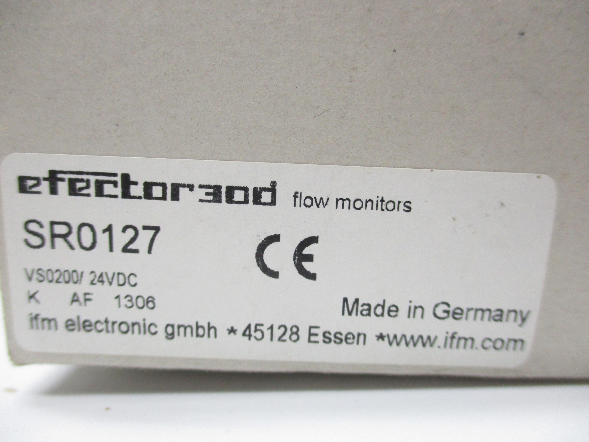 IFM EFECTOR SR0127 VS0200/24VDC 24VDC NSMP