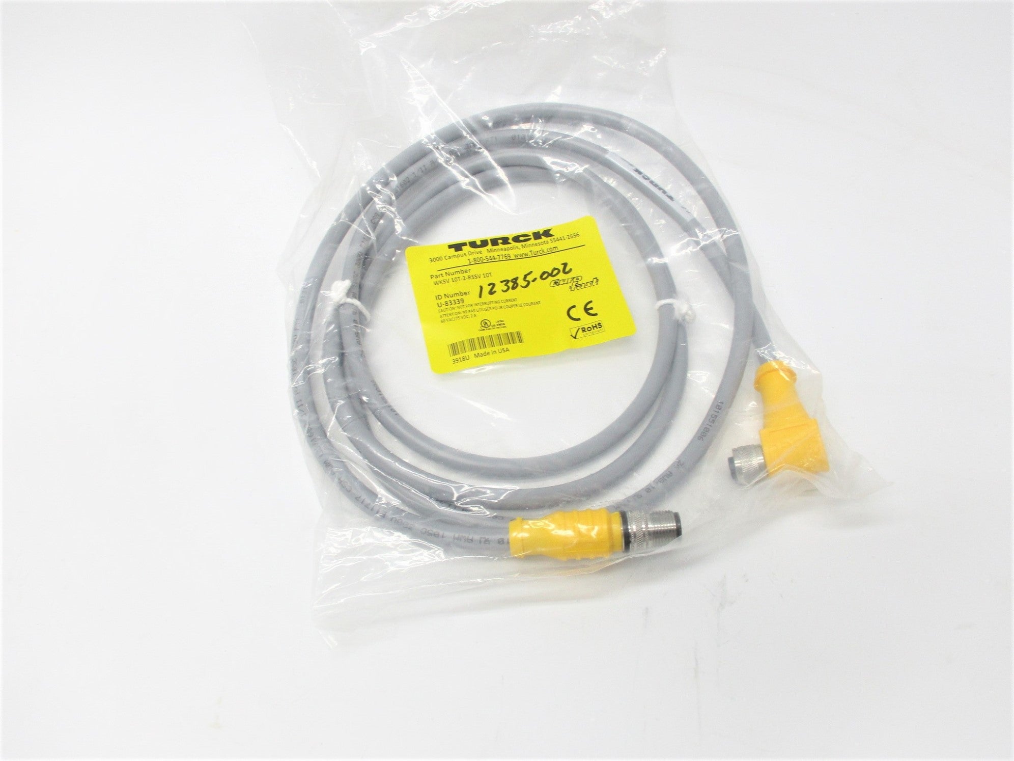 TURCK WKSV10T-2-RSSV10T NSMP