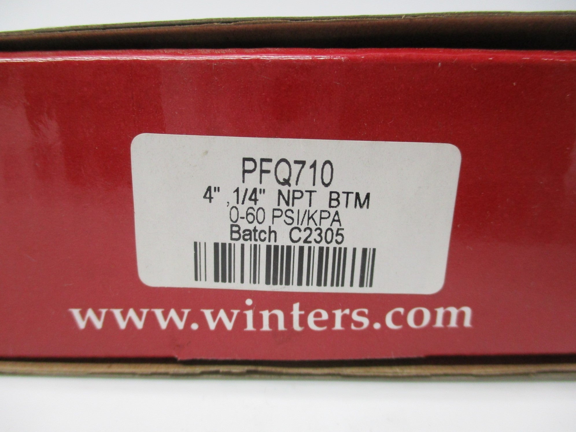 WINTERS PFQ710 0-60PSI NSMP