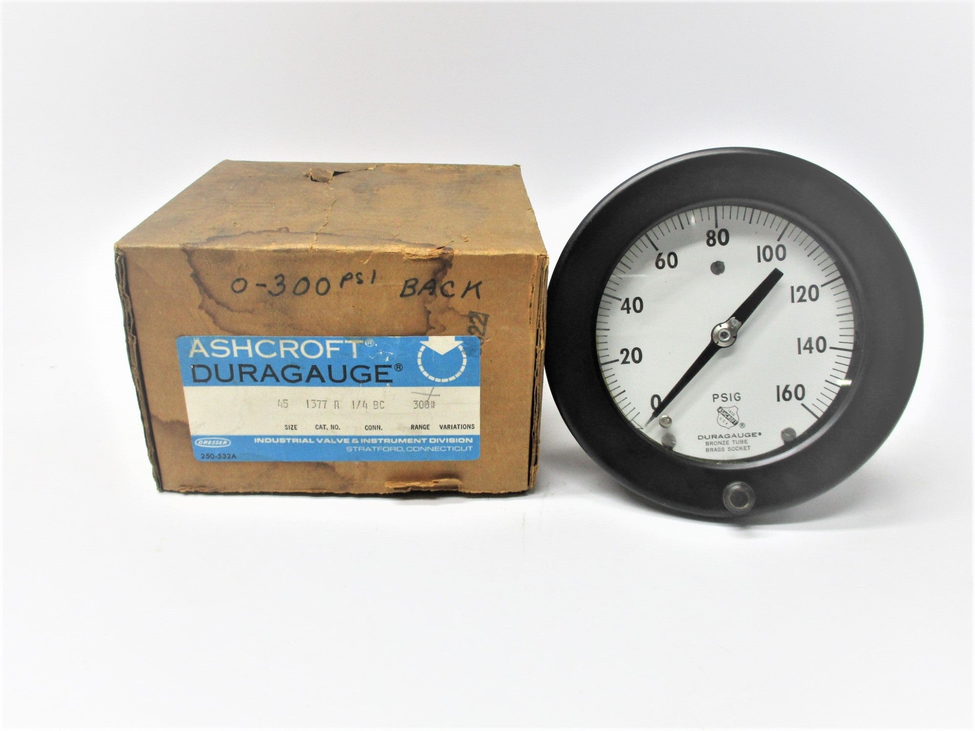 ASHCROFT 451377A1/4BC300# 0-160PSIG NSMP
