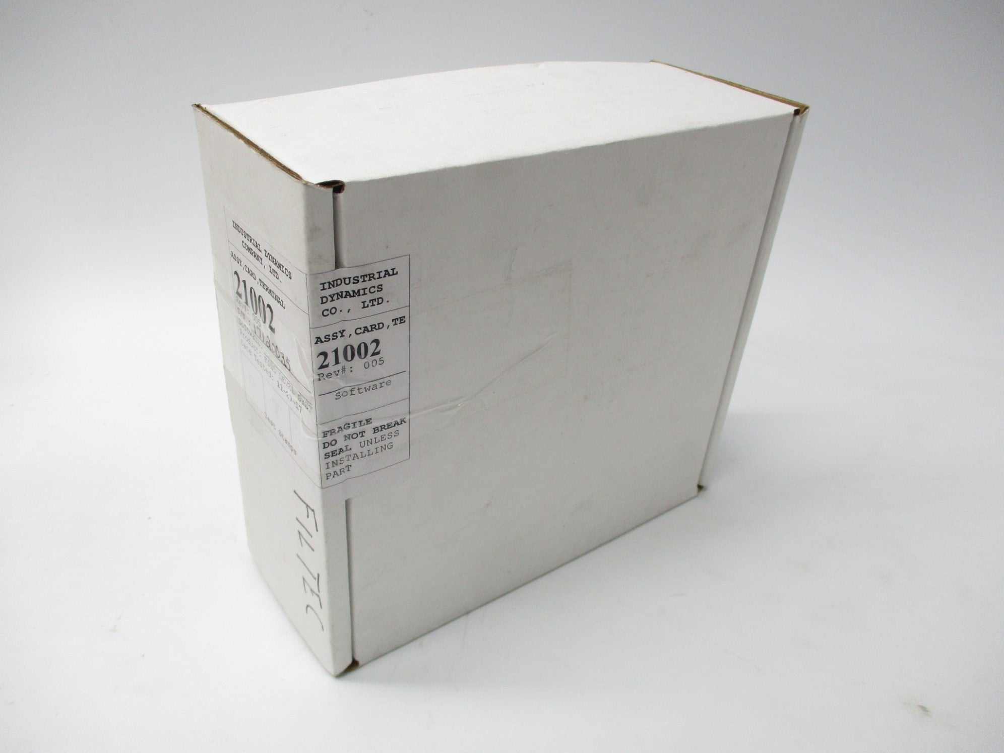 INDUSTRIAL DYNAMICS 21002 REV. 005 NSFS