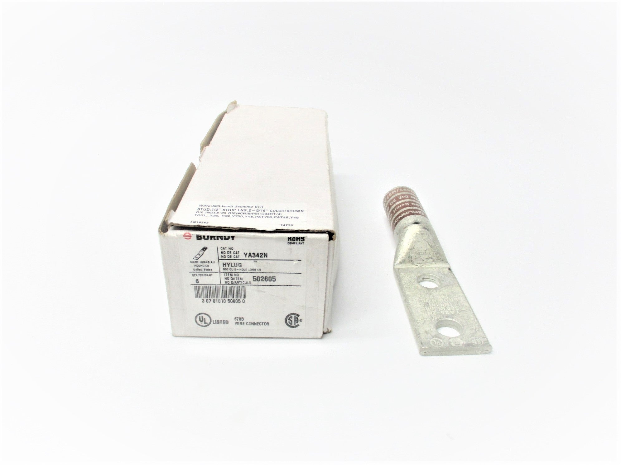 BURNDY YA342N (PKG OF 6) NSMP