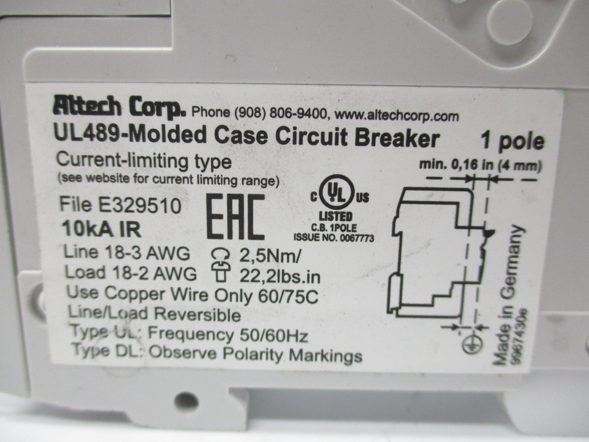 ALTECH E329510 277V 5A NSNP