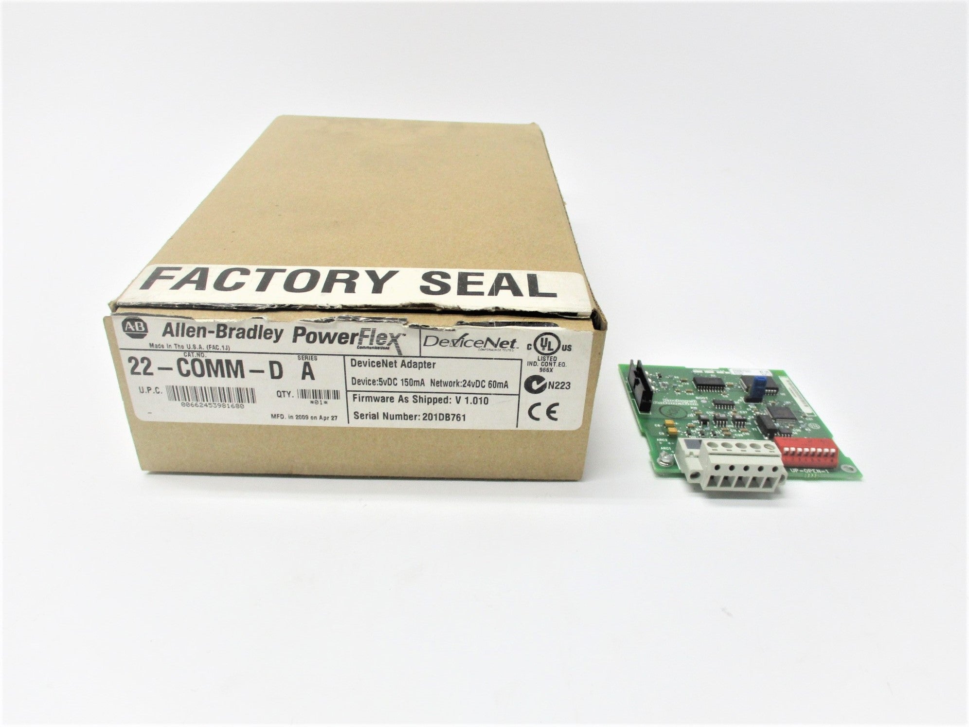 INDUSTRIAL SPARE PART 22-COMM-D SER. A F/W 1.010 NSMP