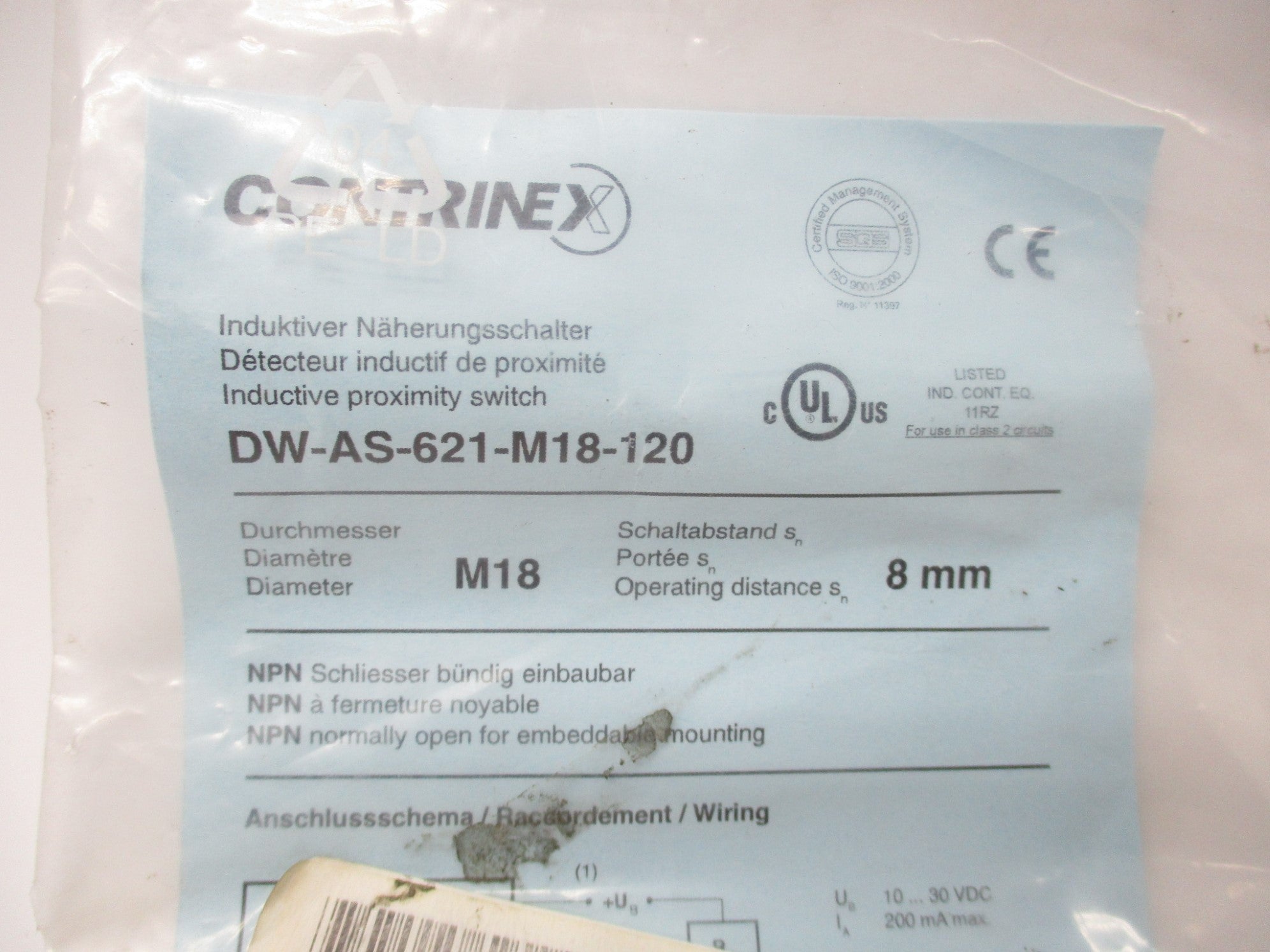 CONTRINEX DW-AS-621-M18-120 NSMP