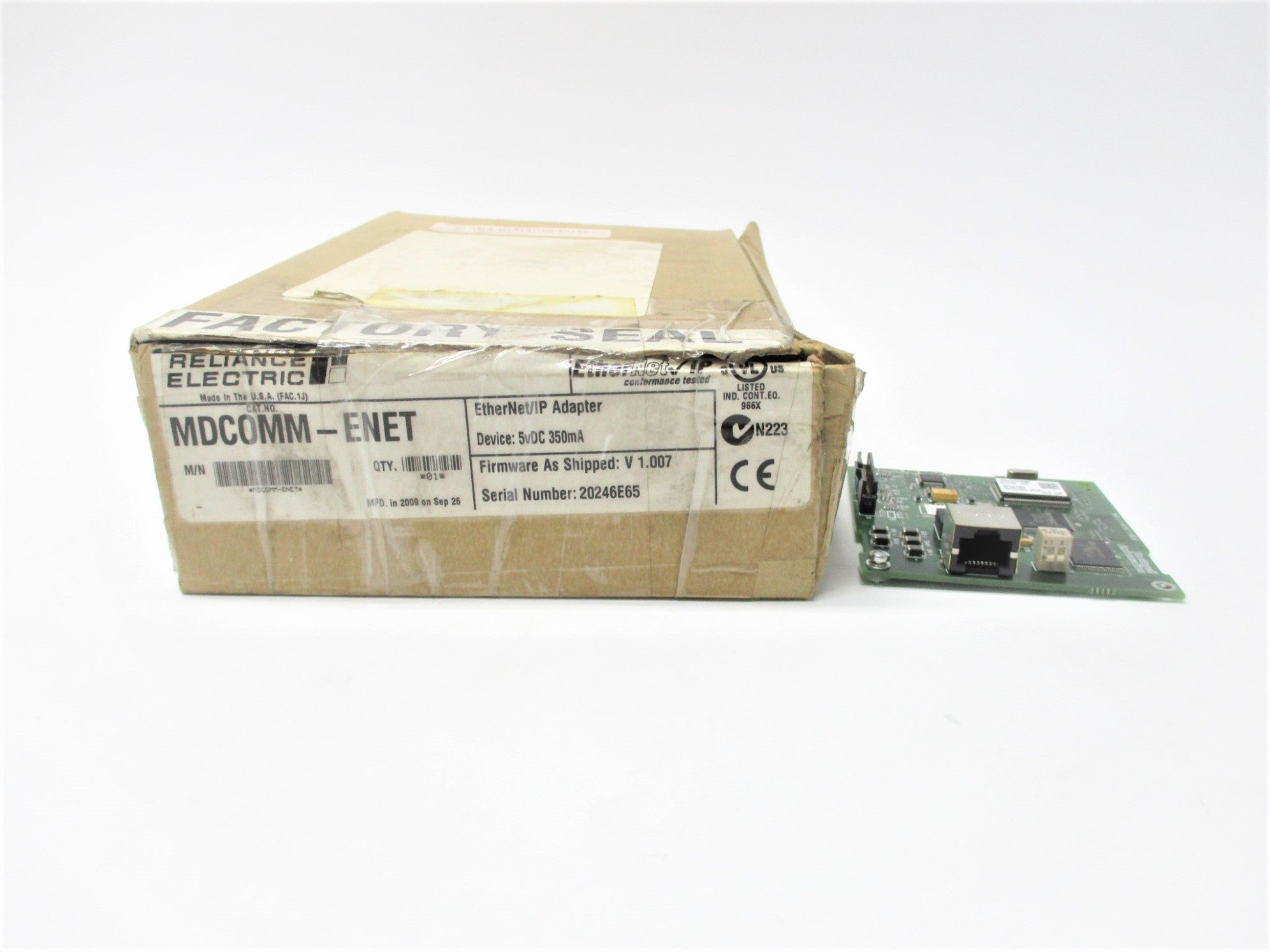 RELIANCE ELECTRIC MDCOMM-ENET F/W V1.007 NSMP