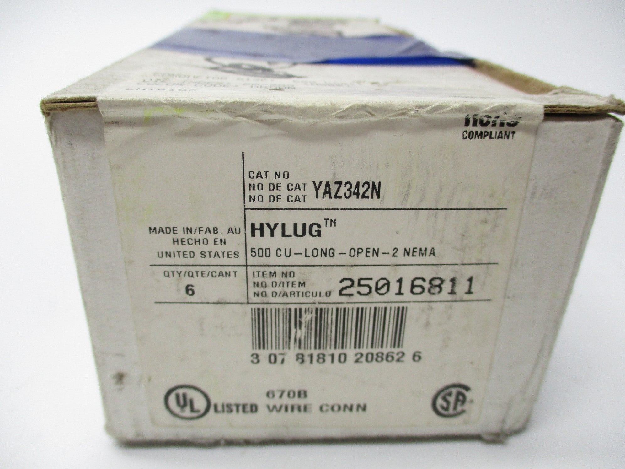 BURNDY YAZ342N (PKG OF 6) NSFS