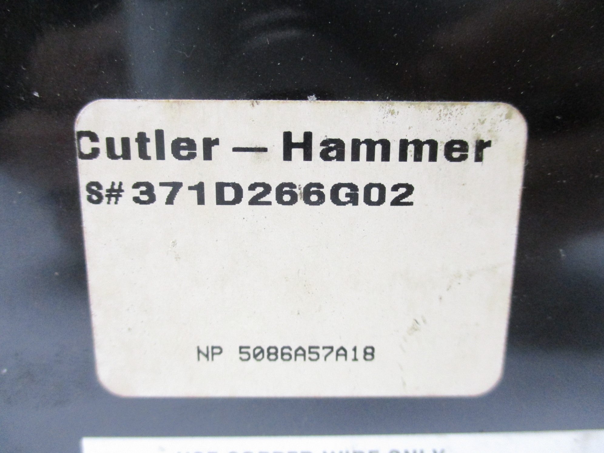 CUTLER HAMMER 371D266G02 NSNP