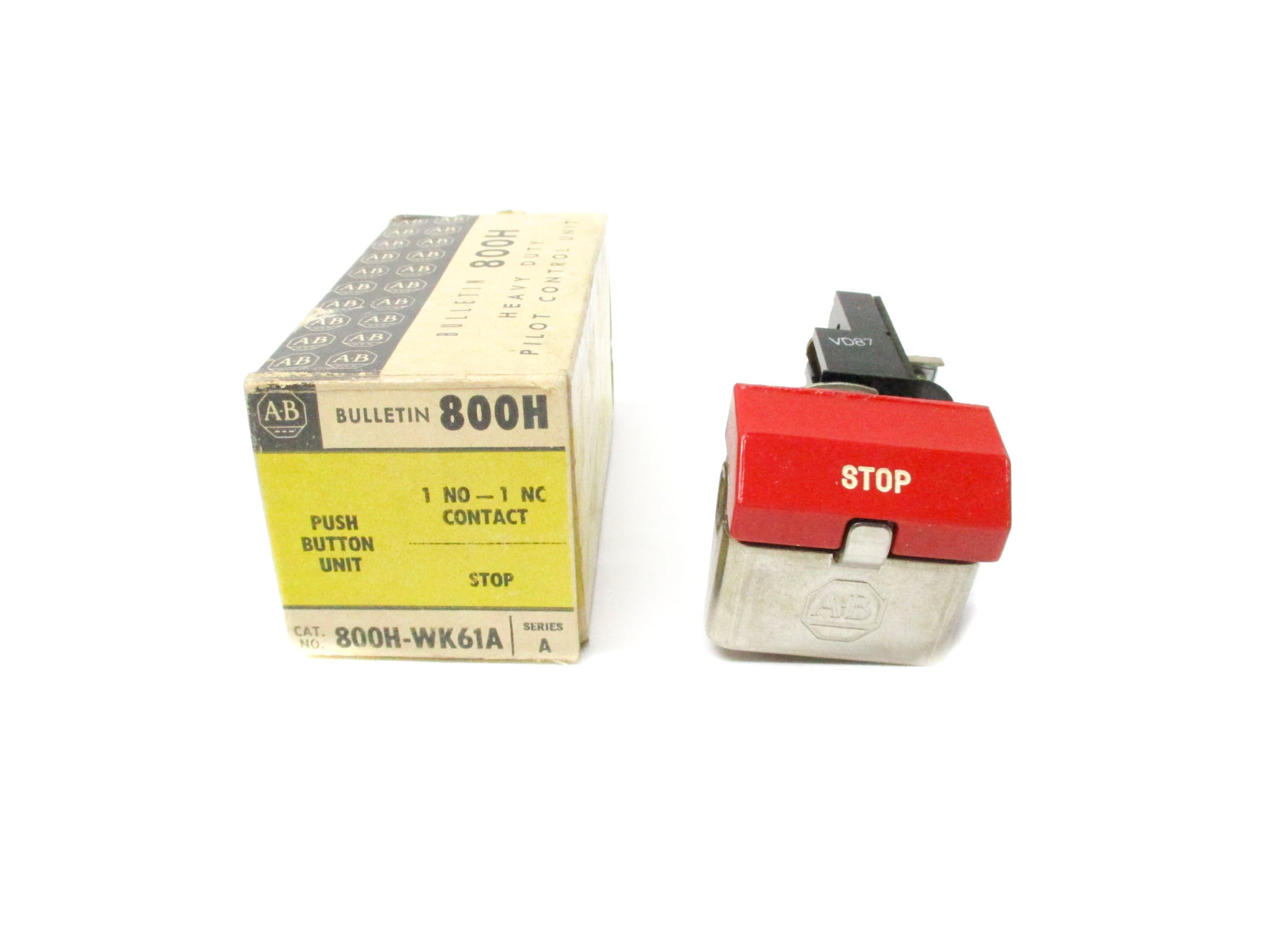 ALLEN BRADLEY 800H-WK61A SER. A (BK/YL) NSMP