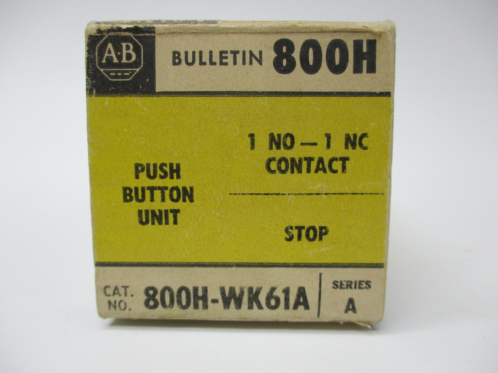 ALLEN BRADLEY 800H-WK61A SER. A (BK/YL) NSMP