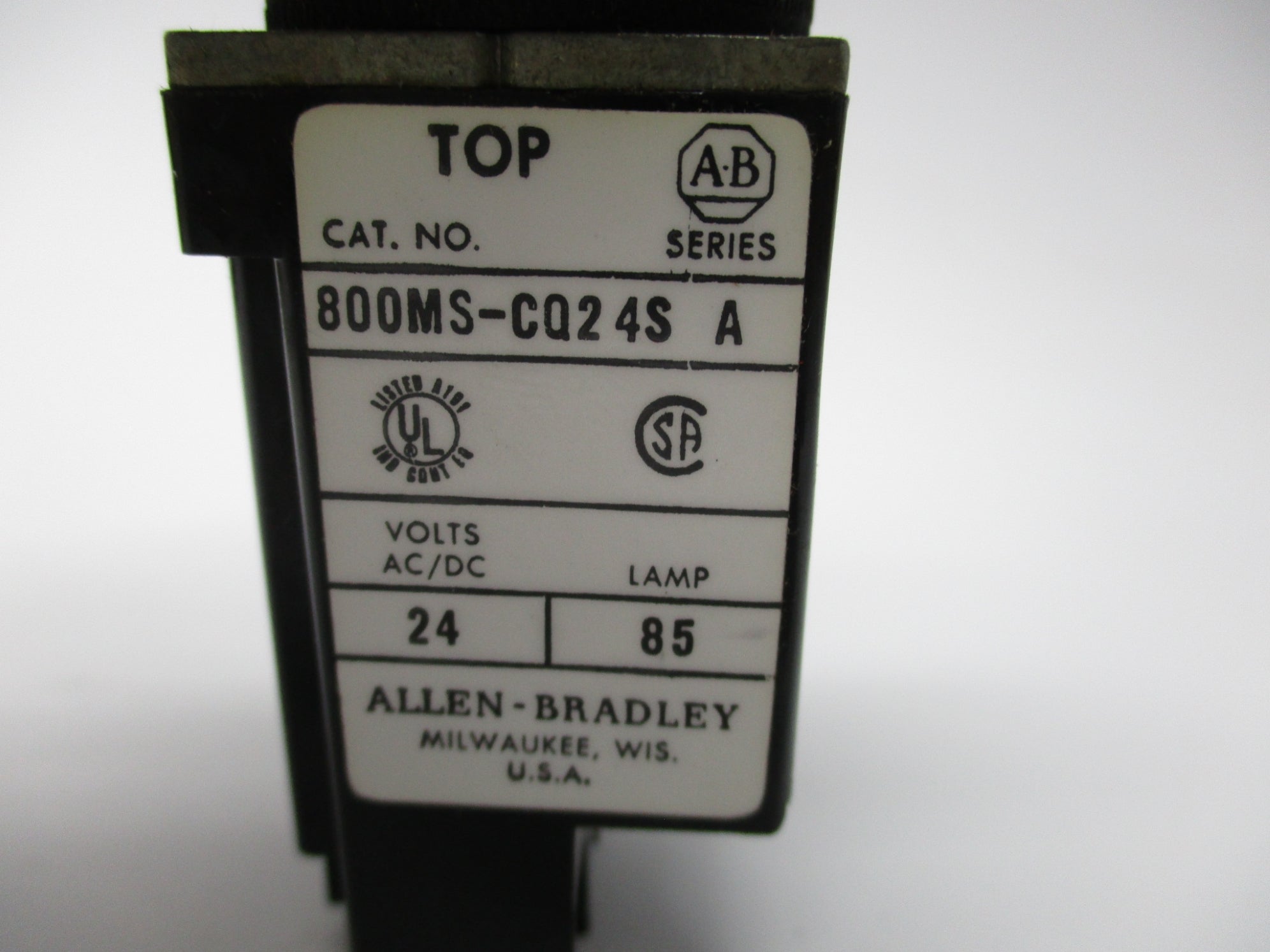 INDUSTRIAL SPARE PART 800MS-CQ24GS SER. A (BK/YL) NSMP