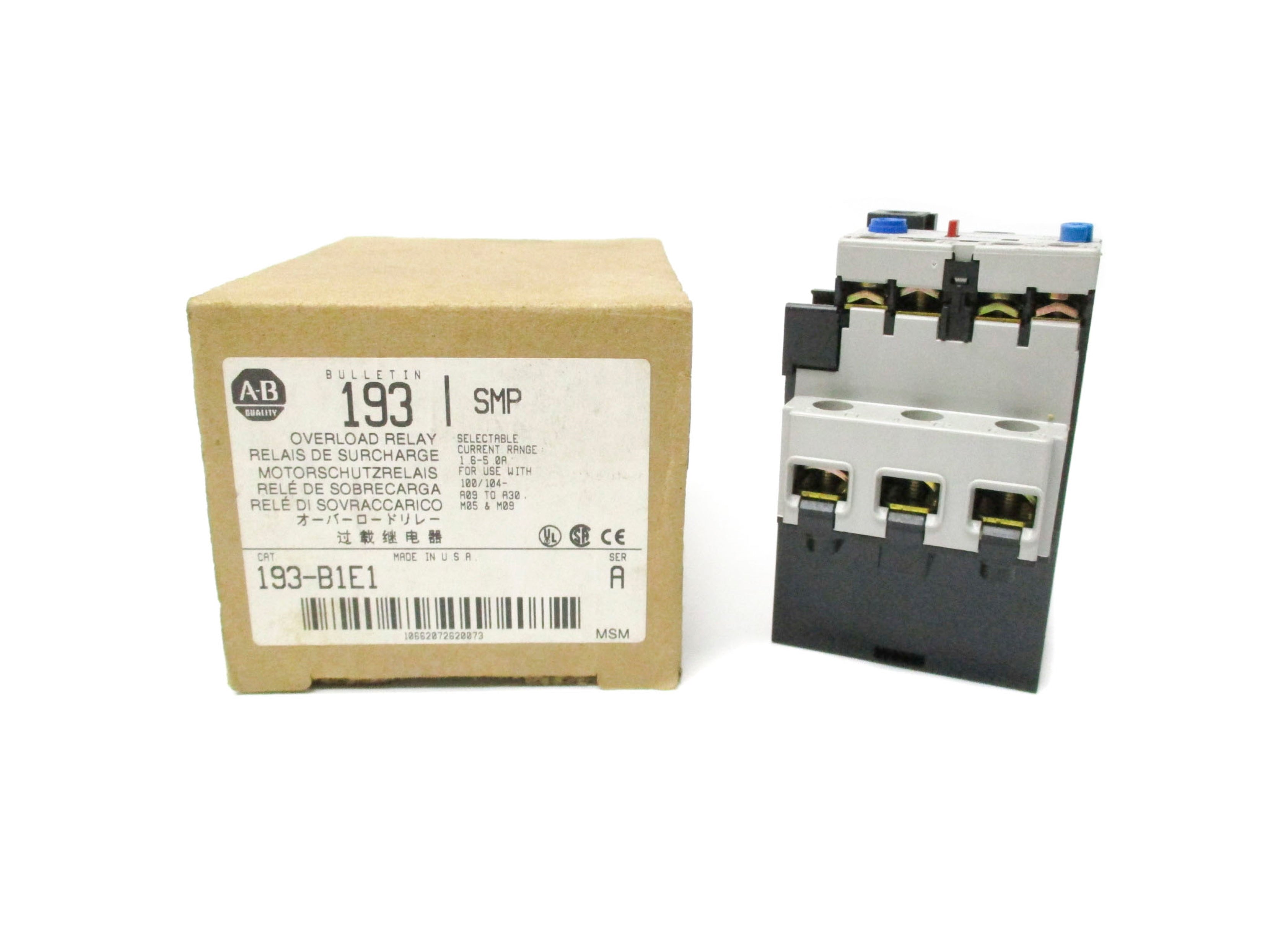 INDUSTRIAL SPARE PART 193-B1E1 SER. A 1.6-5.0A (BR/WH) NSMP