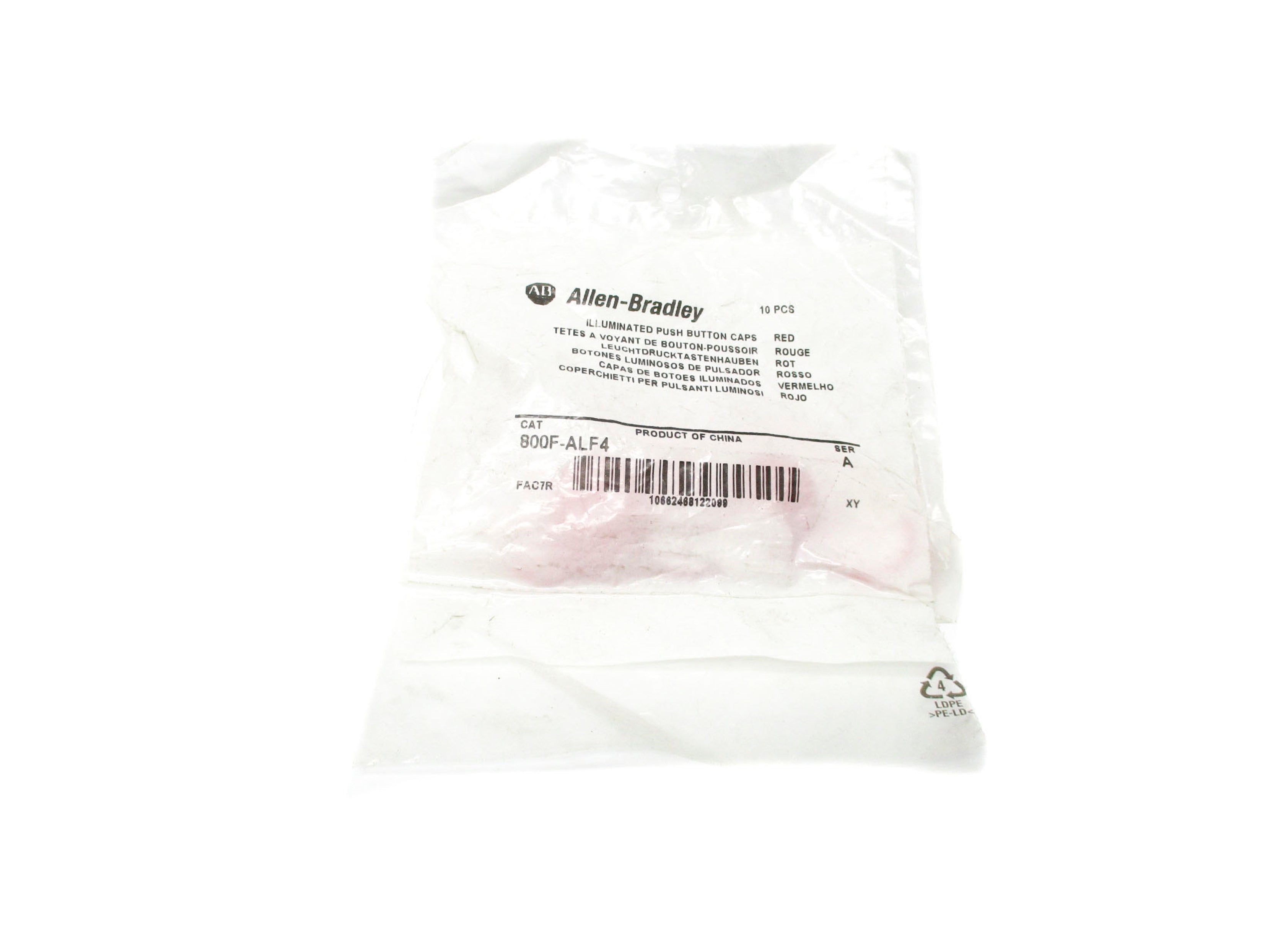 ALLEN BRADLEY 800F-ALF4 SER. A (PKG OF 9) NSMP