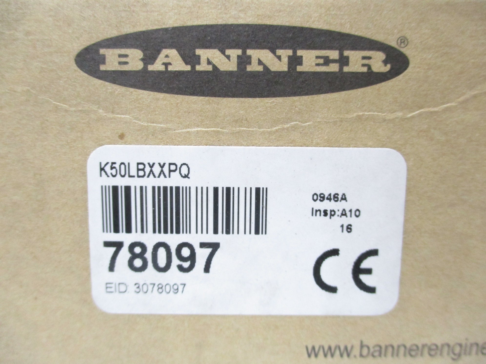 BANNER ENGINEERING K50LBXXPQ 78097 NSMP