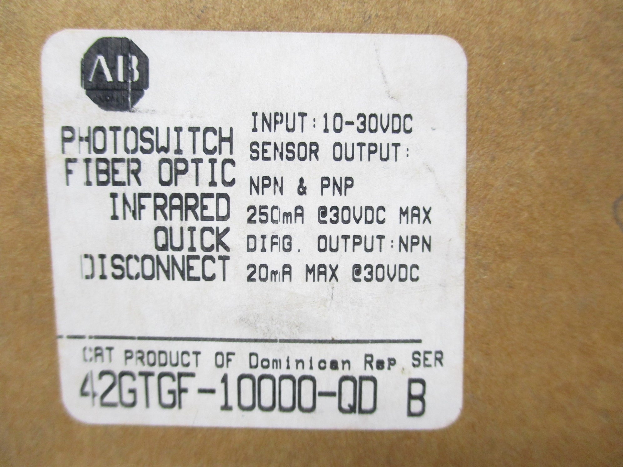 INDUSTRIAL SPARE PART 42GTGF-10000-QD SER. B NSMP