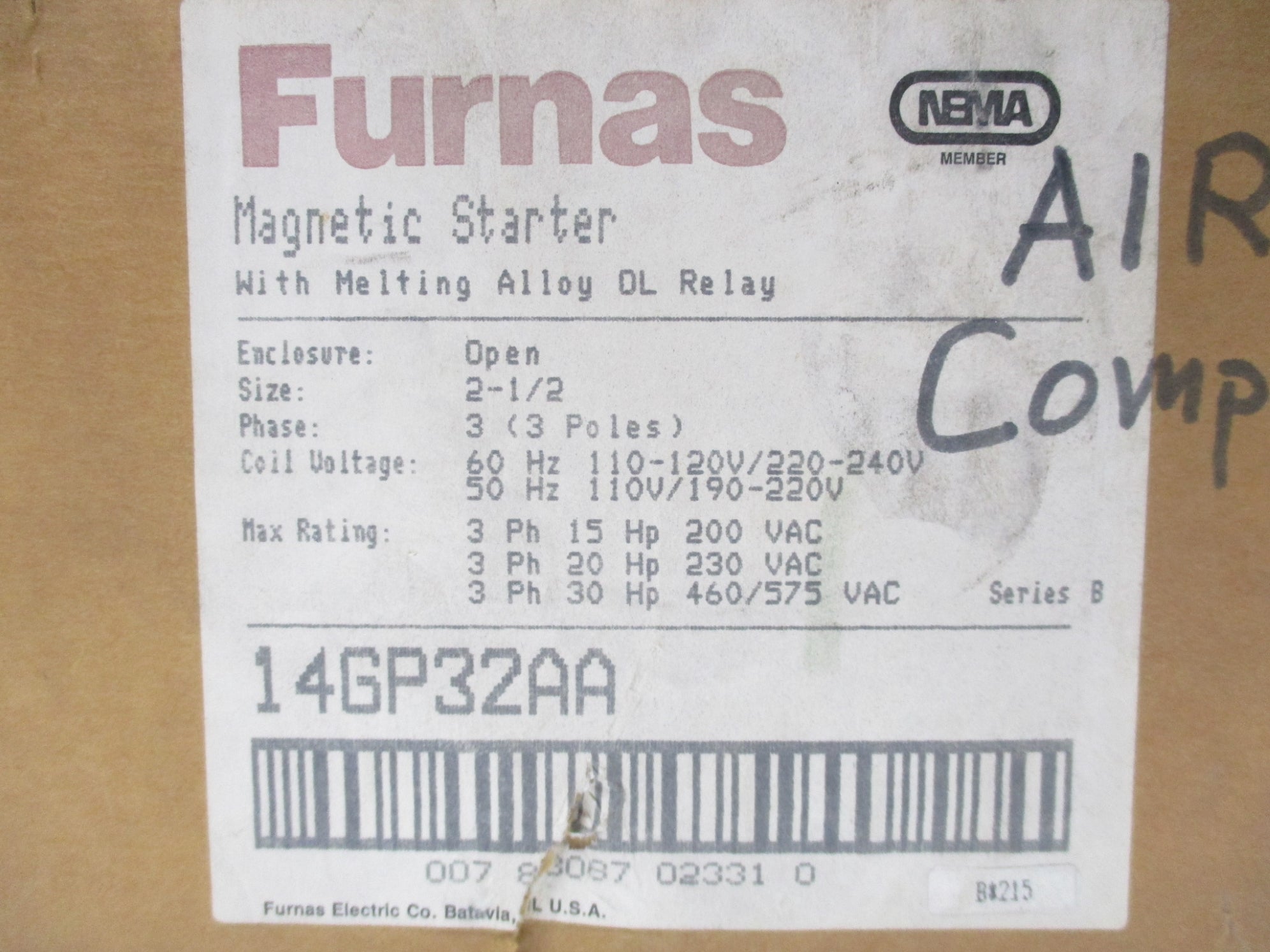 FURNAS 14GP32A SER. B NSMP