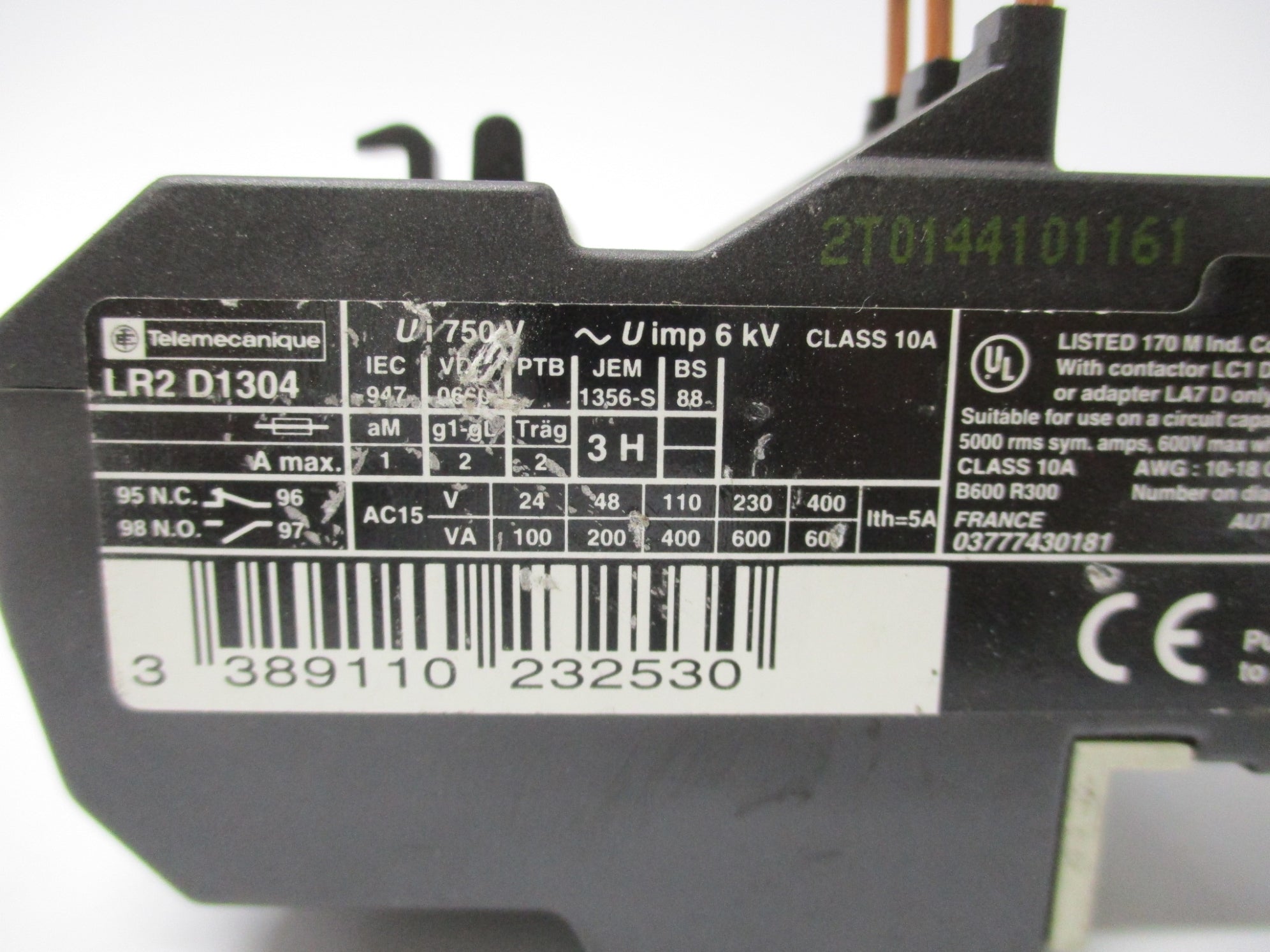 TELEMECANIQUE LR2D1304 750V 0.40-0.63A NSNP