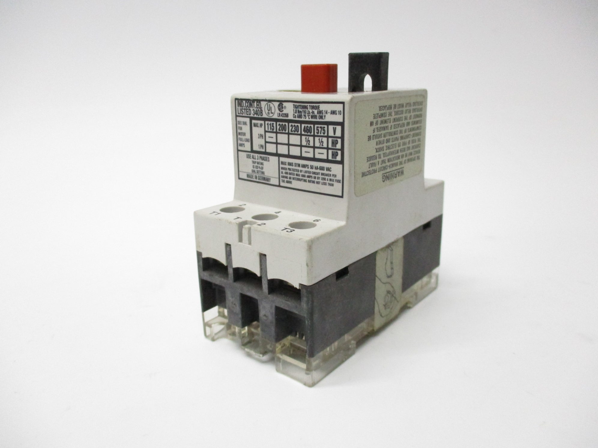 SQUARE D 2520MP0.6 SER. B UNMP