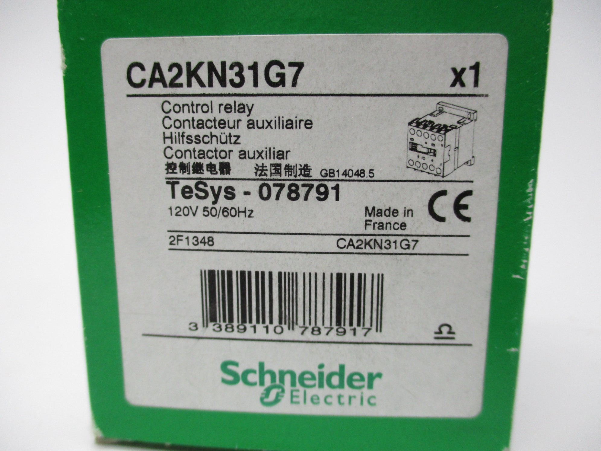 SCHNEIDER CA2KN3G7 120V NSMP