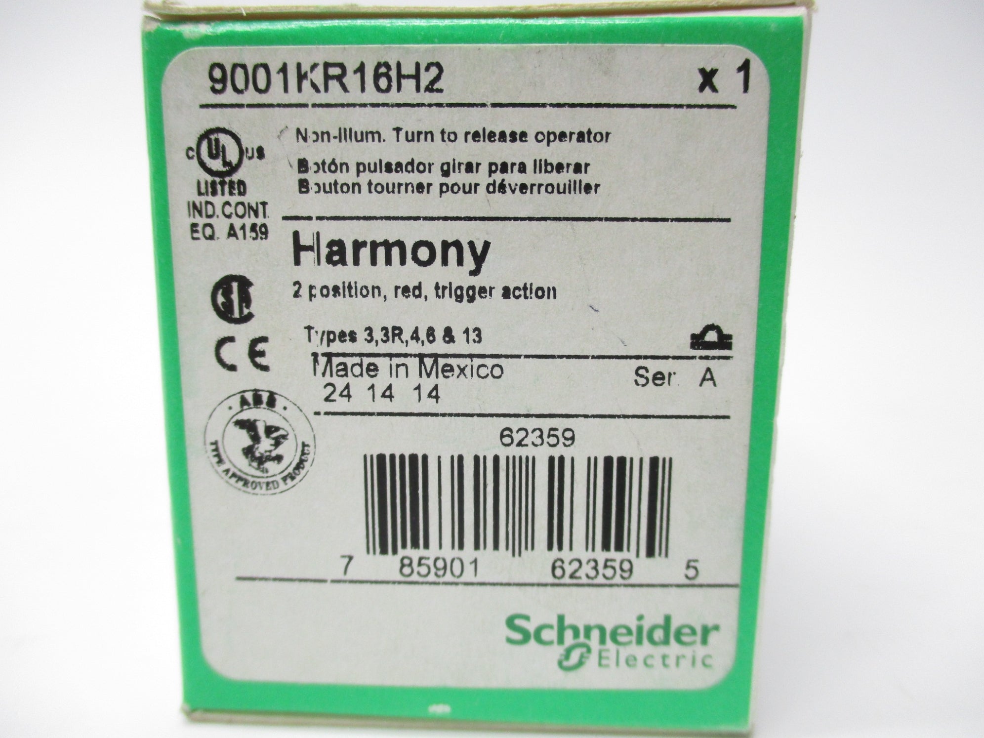 SCHNEIDER ELECTRIC 9001KR16H2 SER. A NSMP