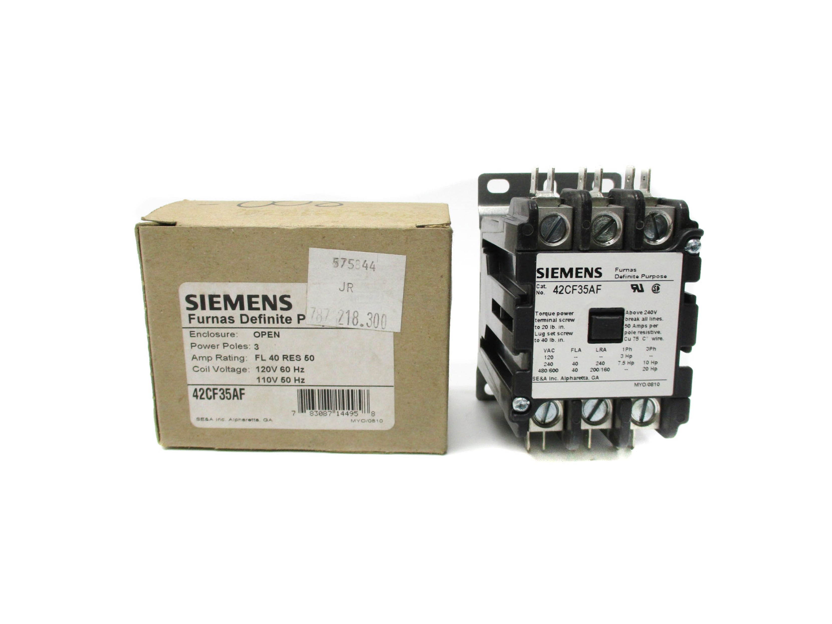 SIEMENS 42CF35AF 110/120V 40A NSMP