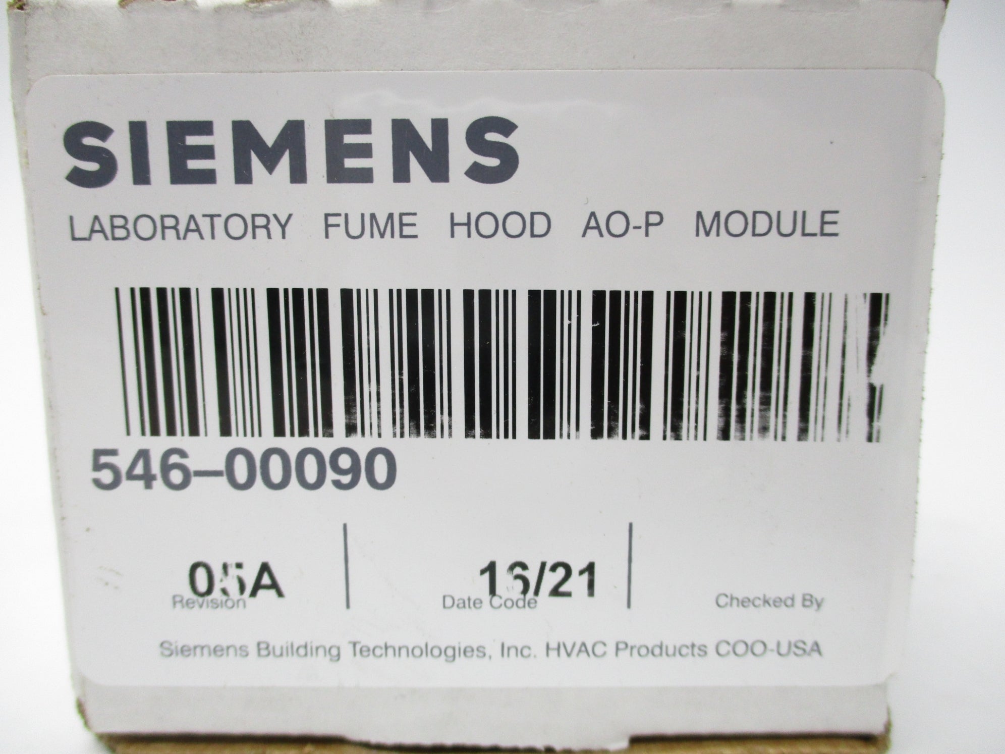 SIEMENS 546-00090 18-30PSI NSMP