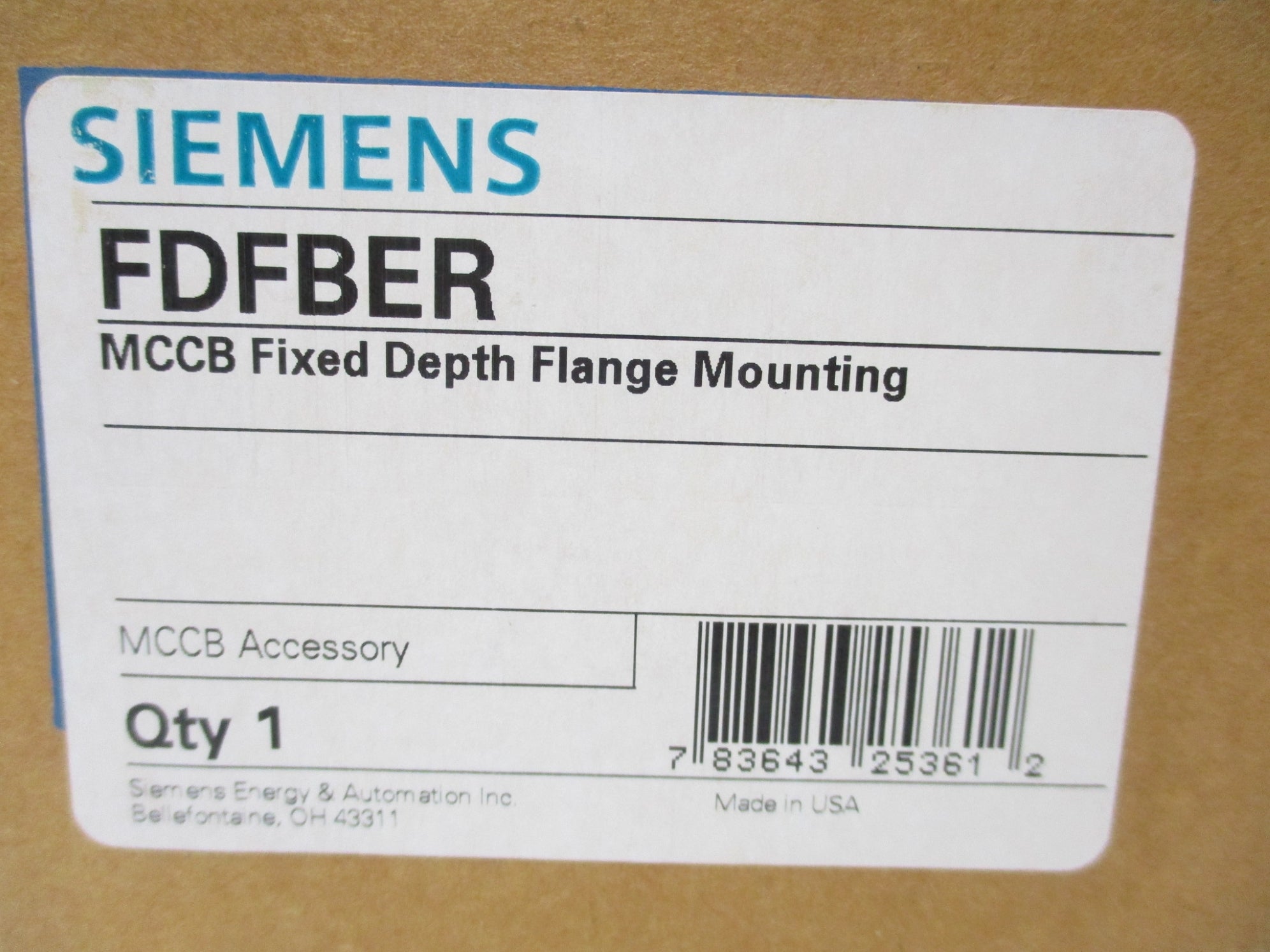 SIEMENS FDFBER (AS PICTURED) NSMP