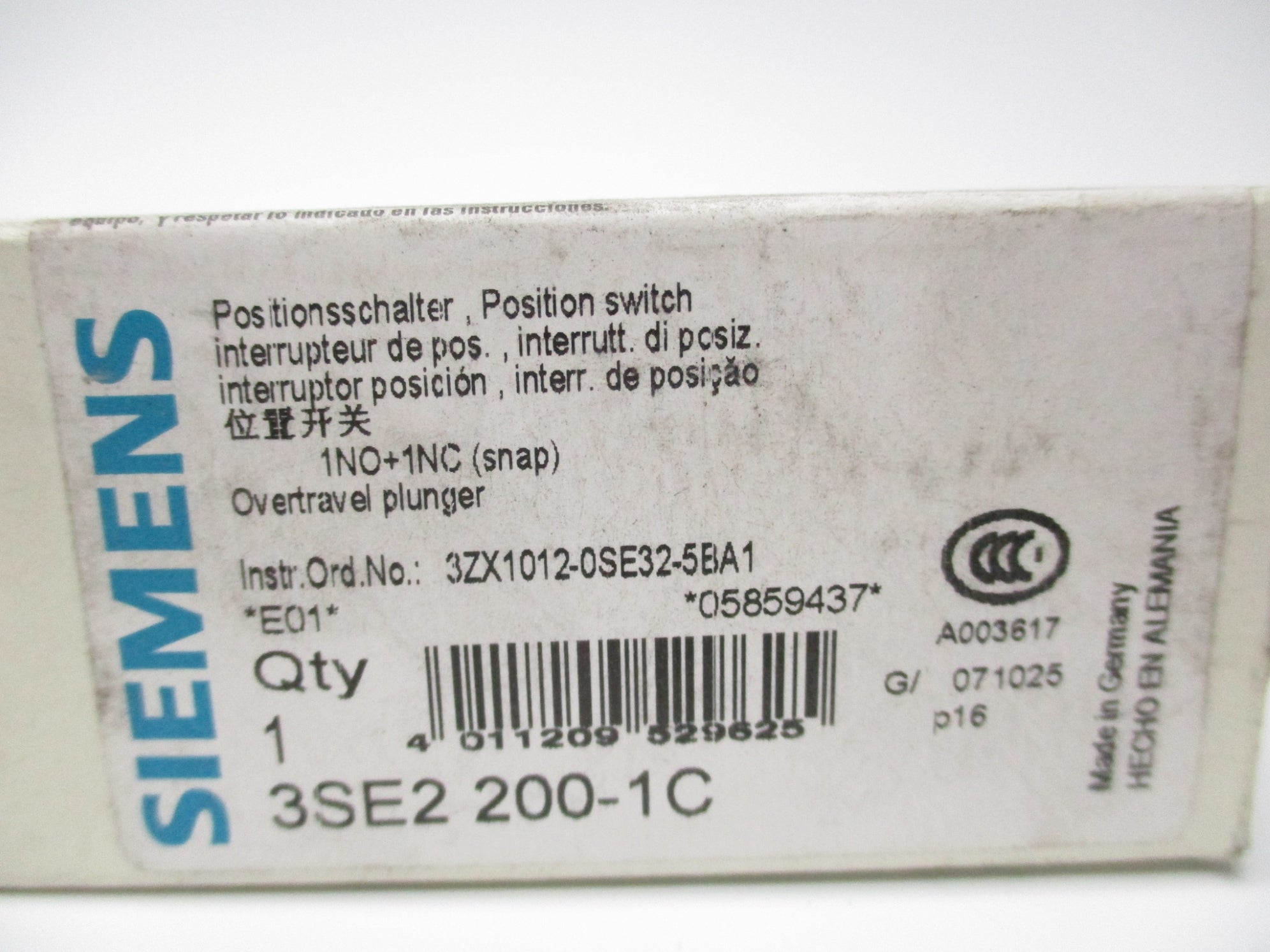 SIEMENS 3SE2200-1C NSMP