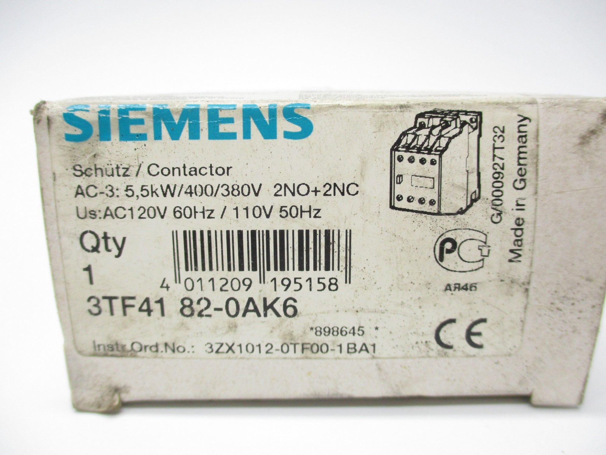 SIEMENS 3TF4182-0AK6 120V NSMP