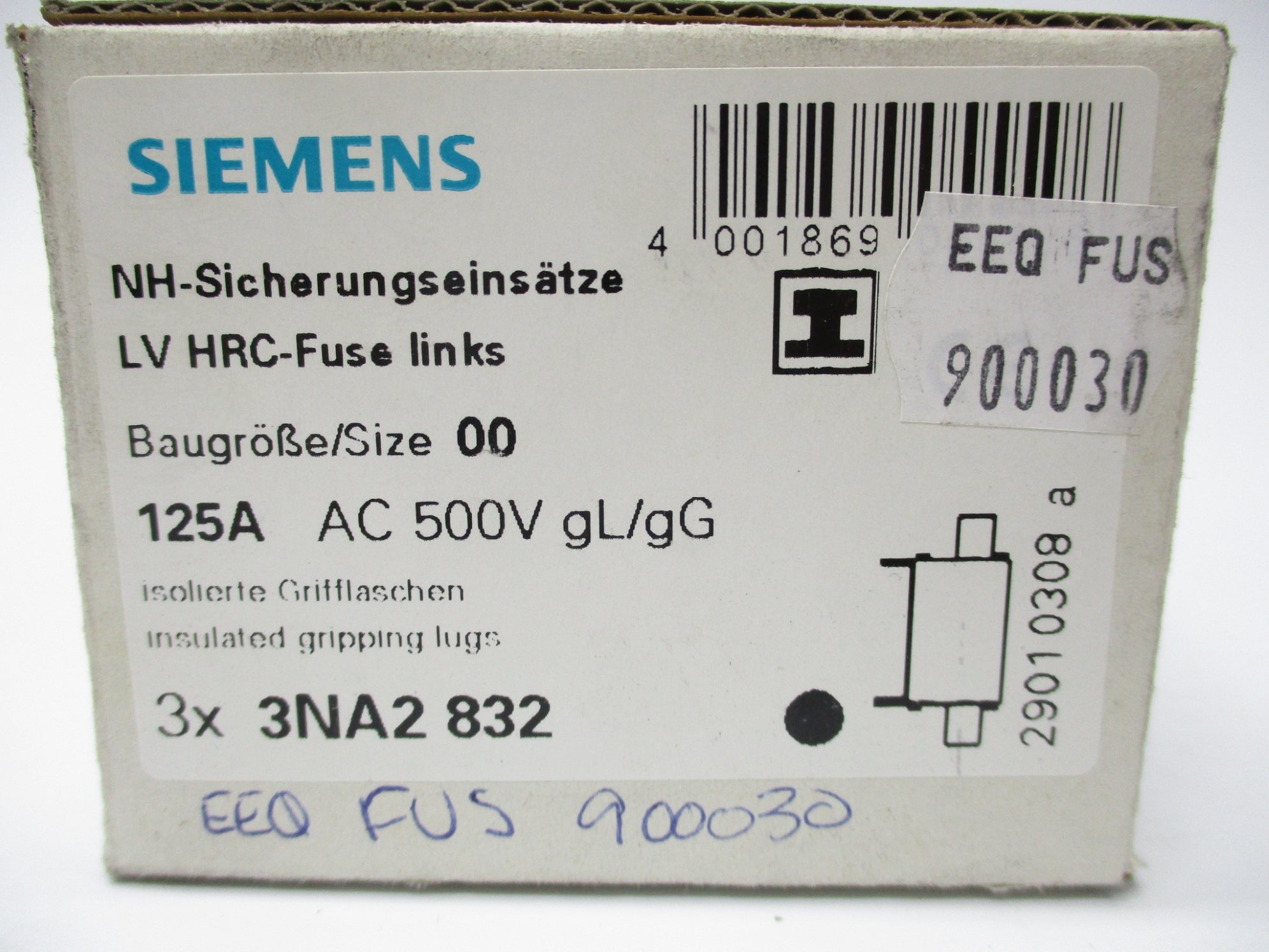SIEMENS 3NA2-832 (PKG OF 3) NSMP