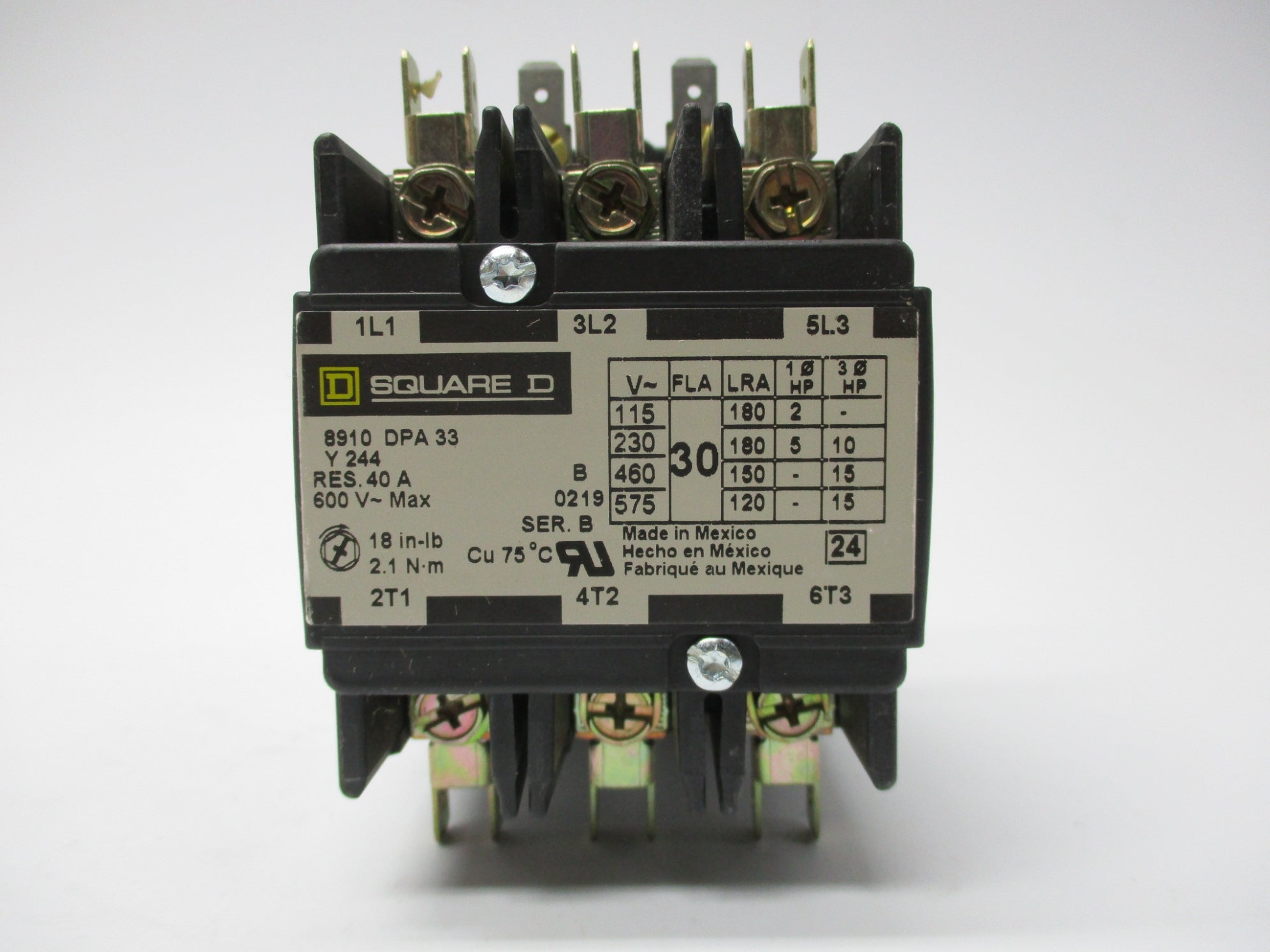 SQUARE D 8910DPA33V09Y244 600V NSMP