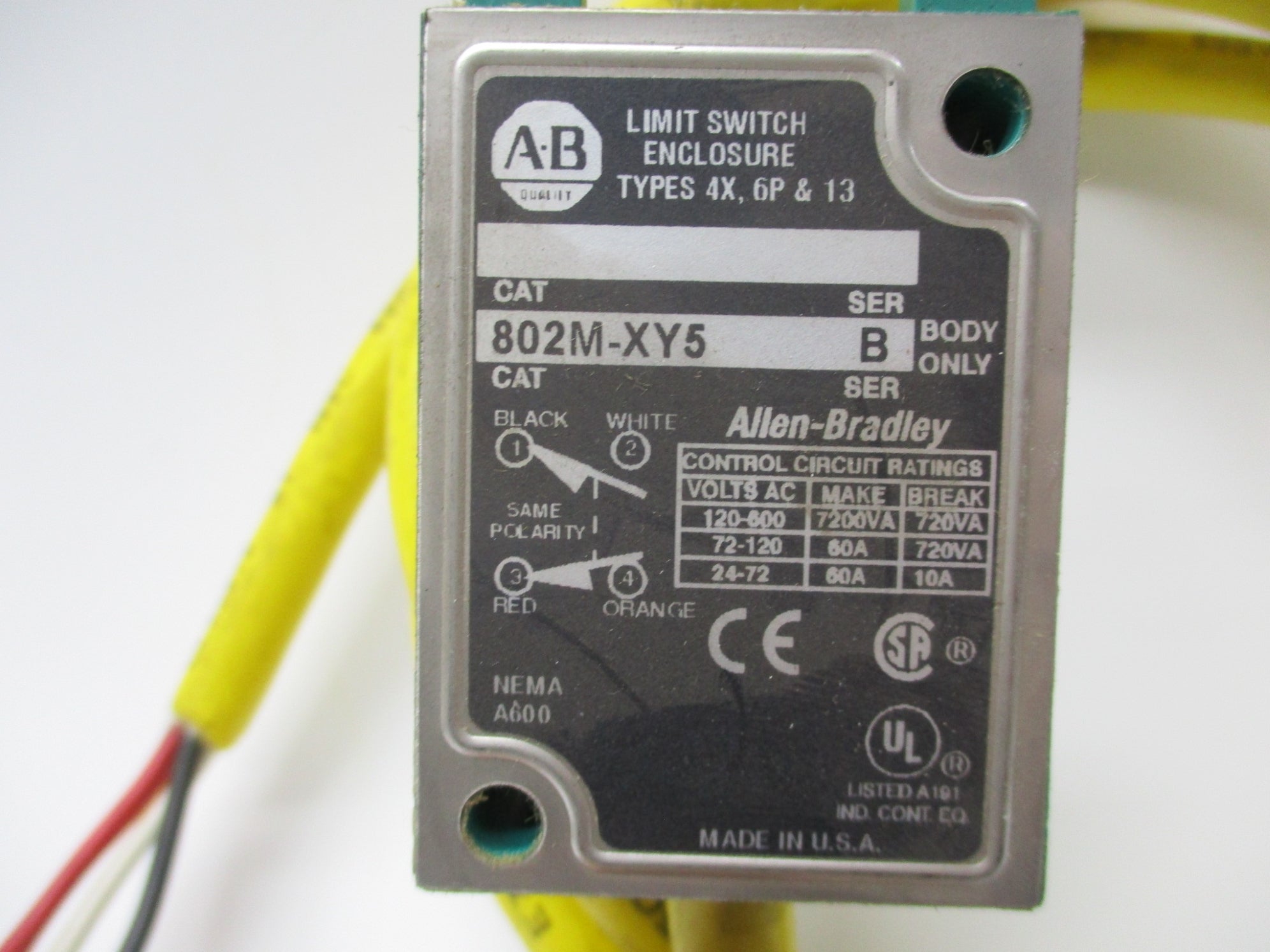 INDUSTRIAL SPARE PART 802M-XY5 SER. B (AS PICTURED) UNMP