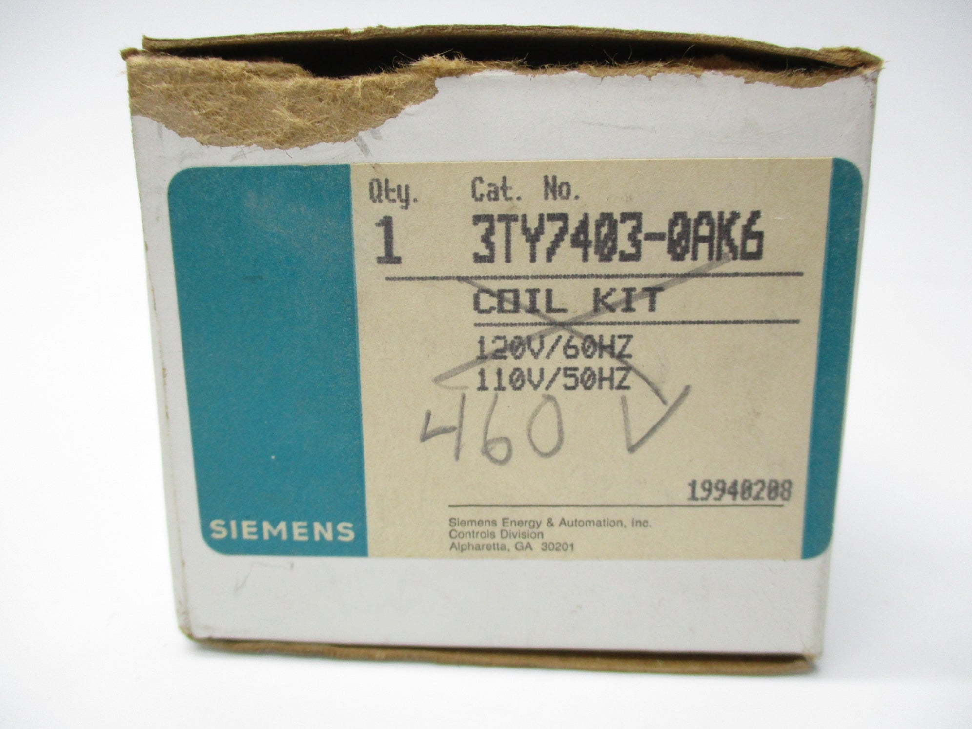 SIEMENS 3TY7403-0AK6 460V NSMP