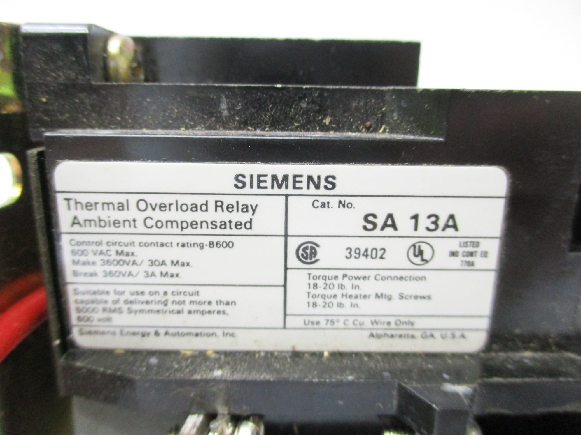 SIEMENS SXLBO UNMP