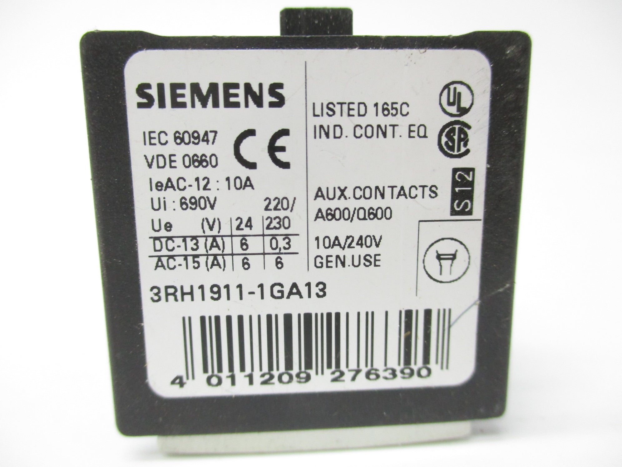 SIEMENS 3RH1911-1GA13 NSNP