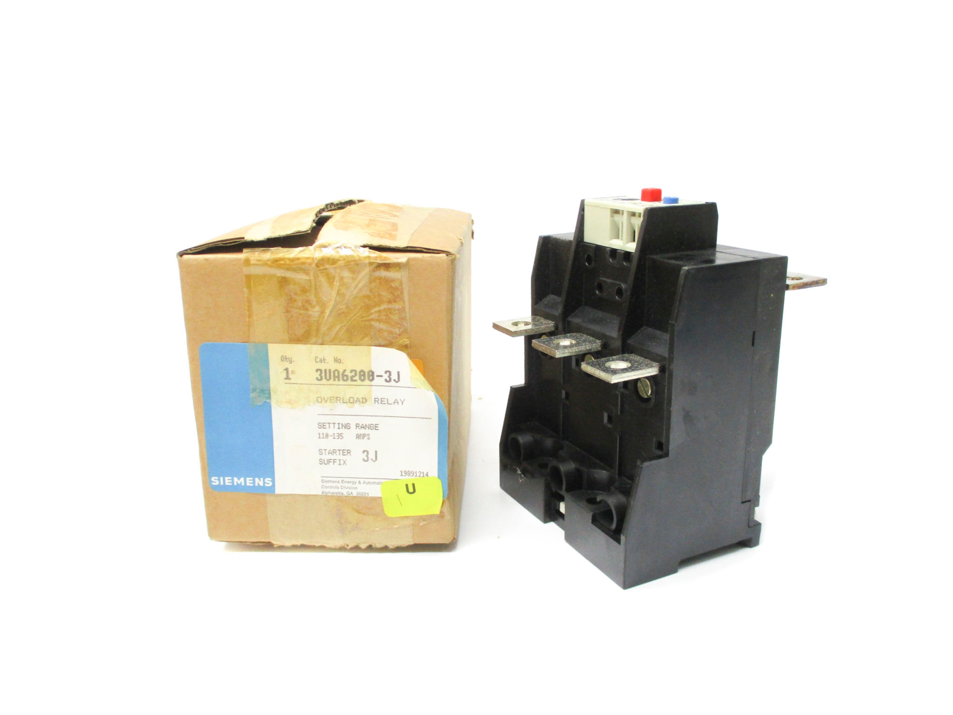 SIEMENS 3UA6200-3J 380V 110A-135A NSMP