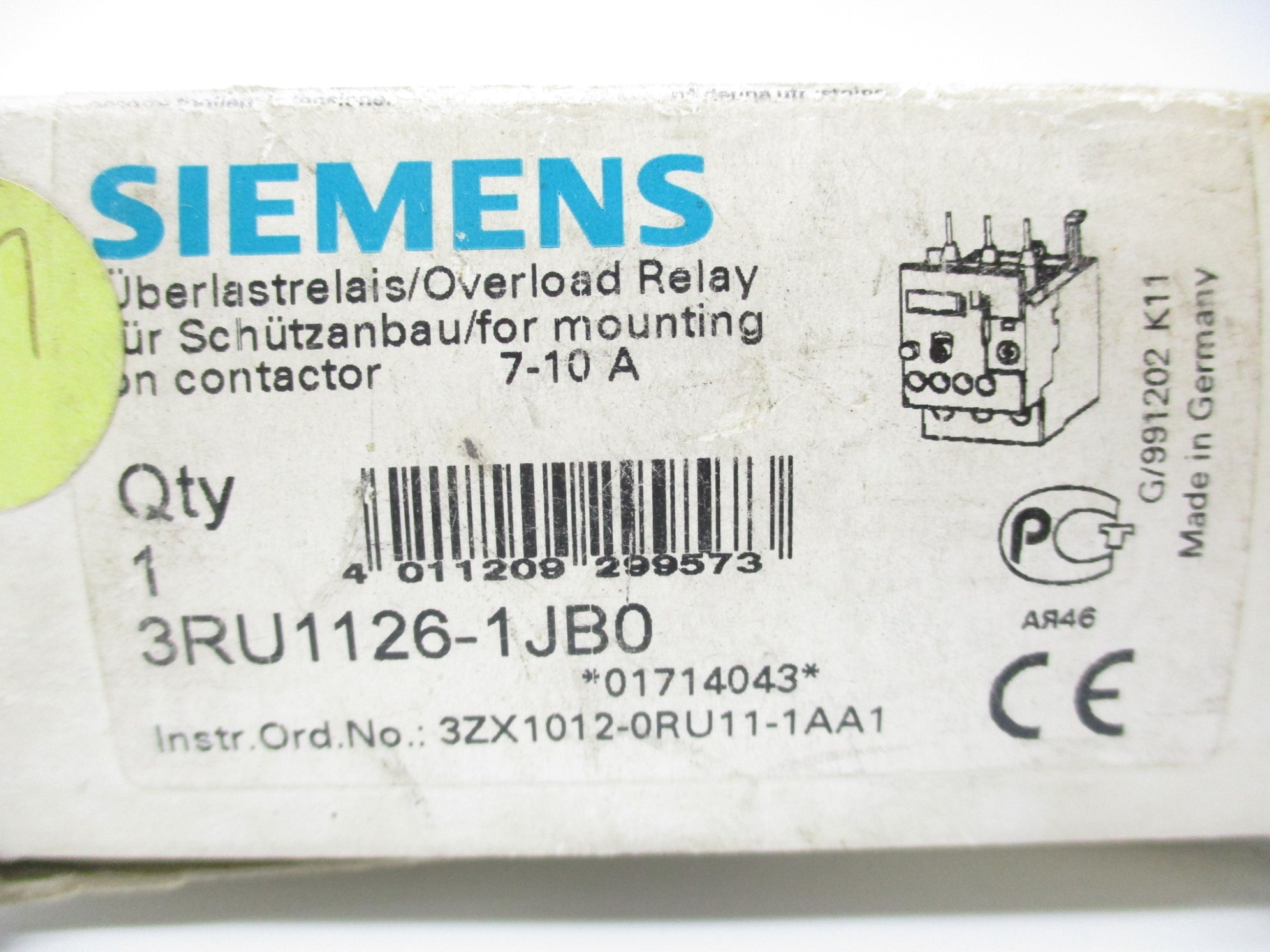 SIEMENS 3RU1126-1JB0 690V NSMP