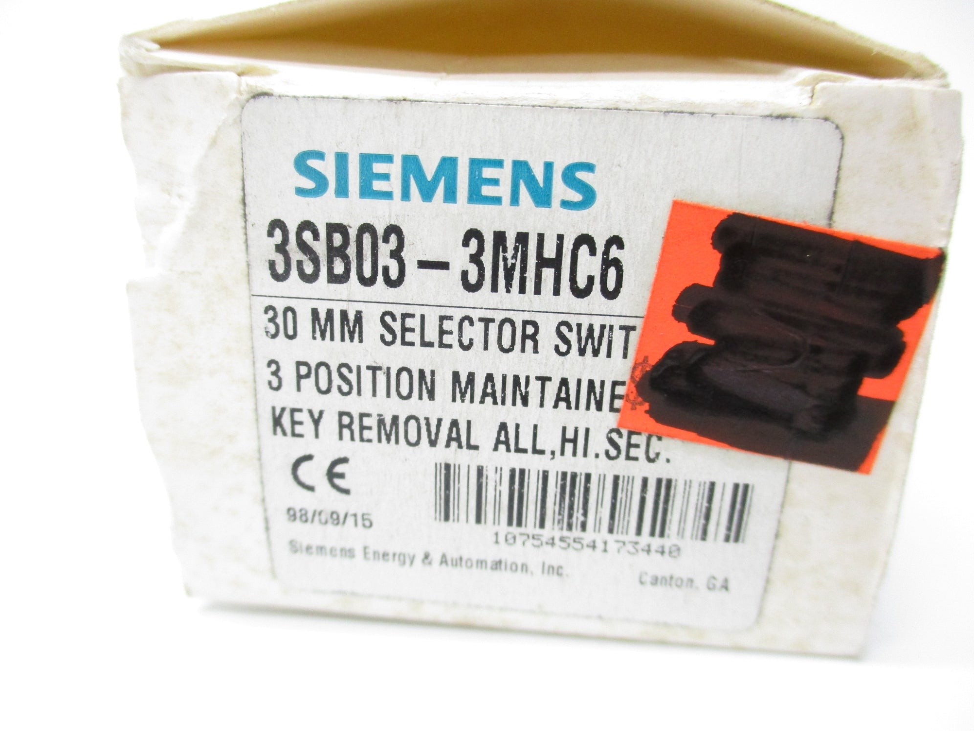 SIEMENS 3SB03-3MHC6 NSMP