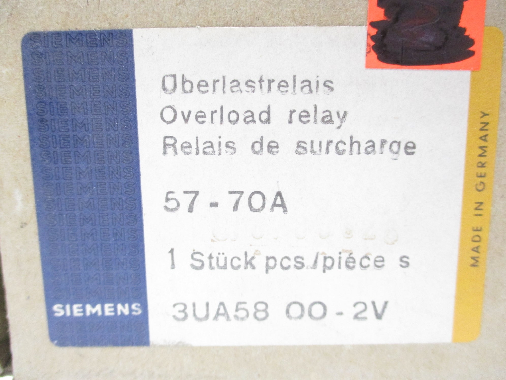 SIEMENS 3UA5800-2V 380V 57A-70A NSMP