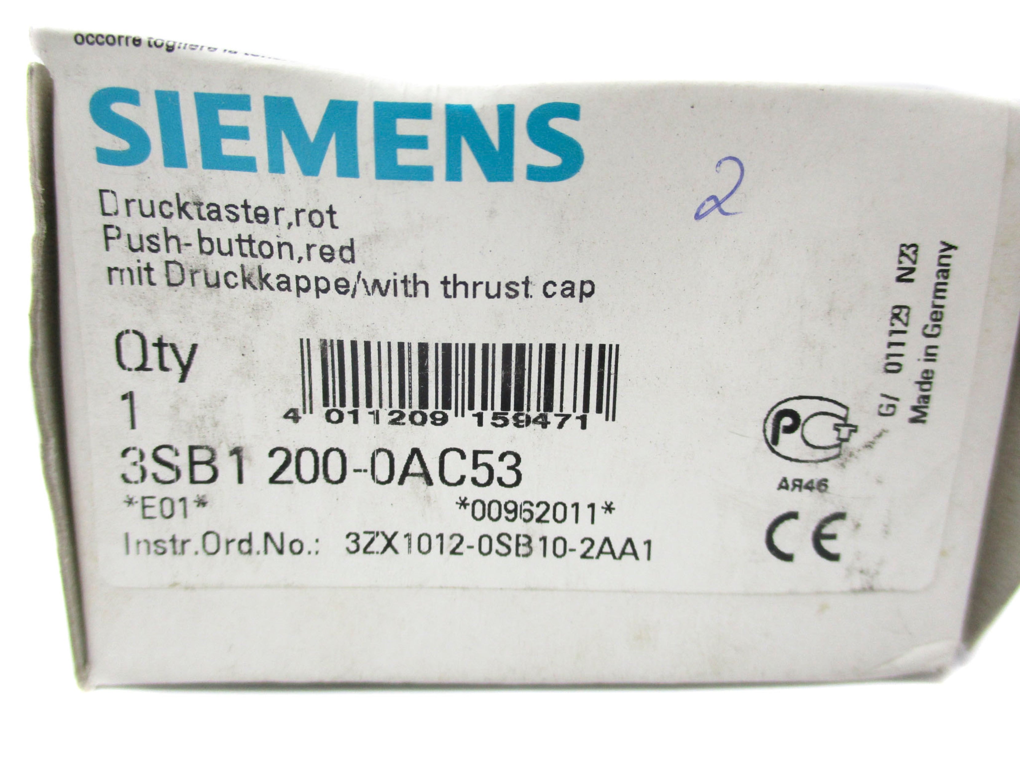 SIEMENS 3SB1200-0AC53 NSMP