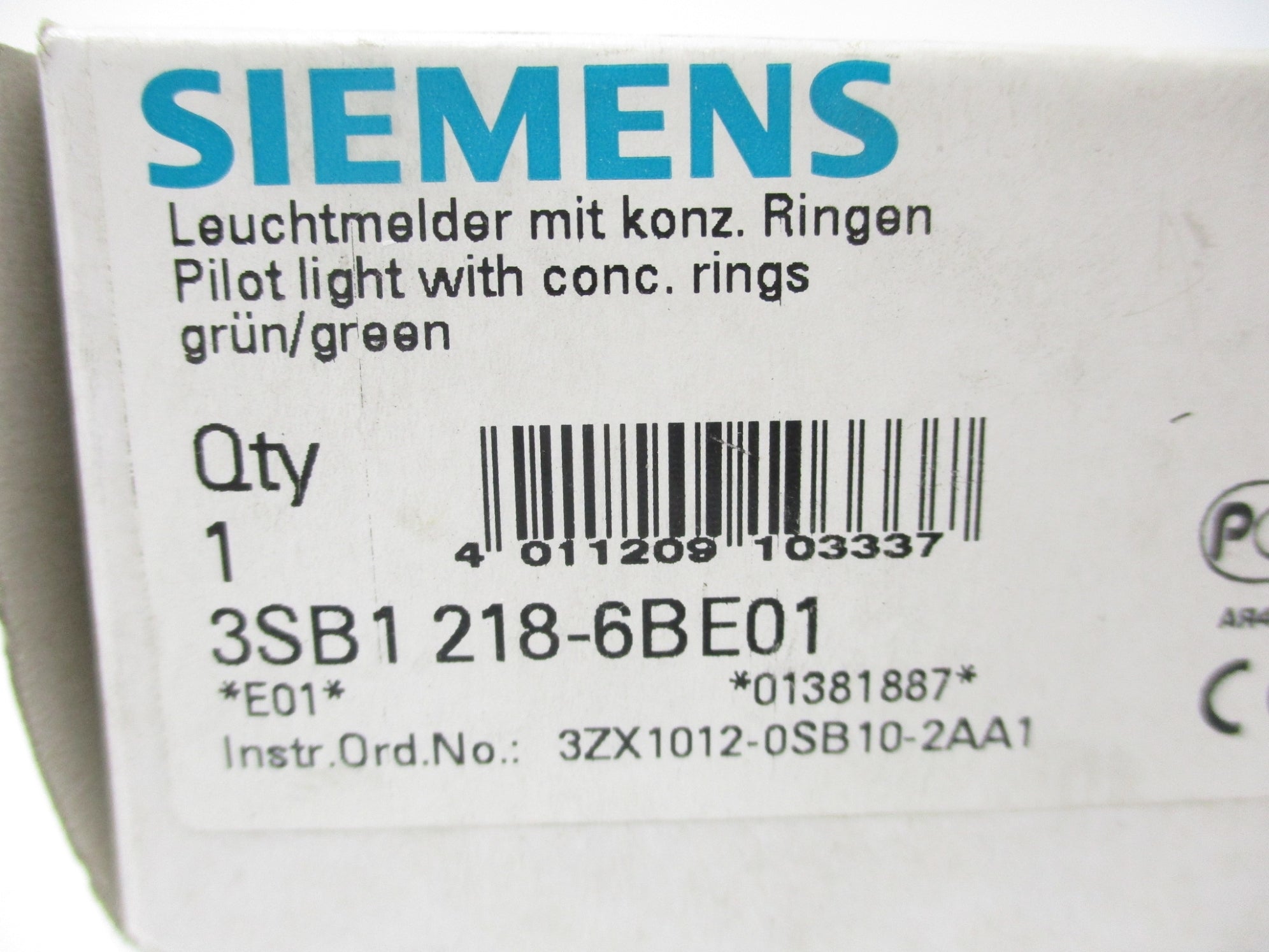 SIEMENS 3SB1218-6BE01 NSMP
